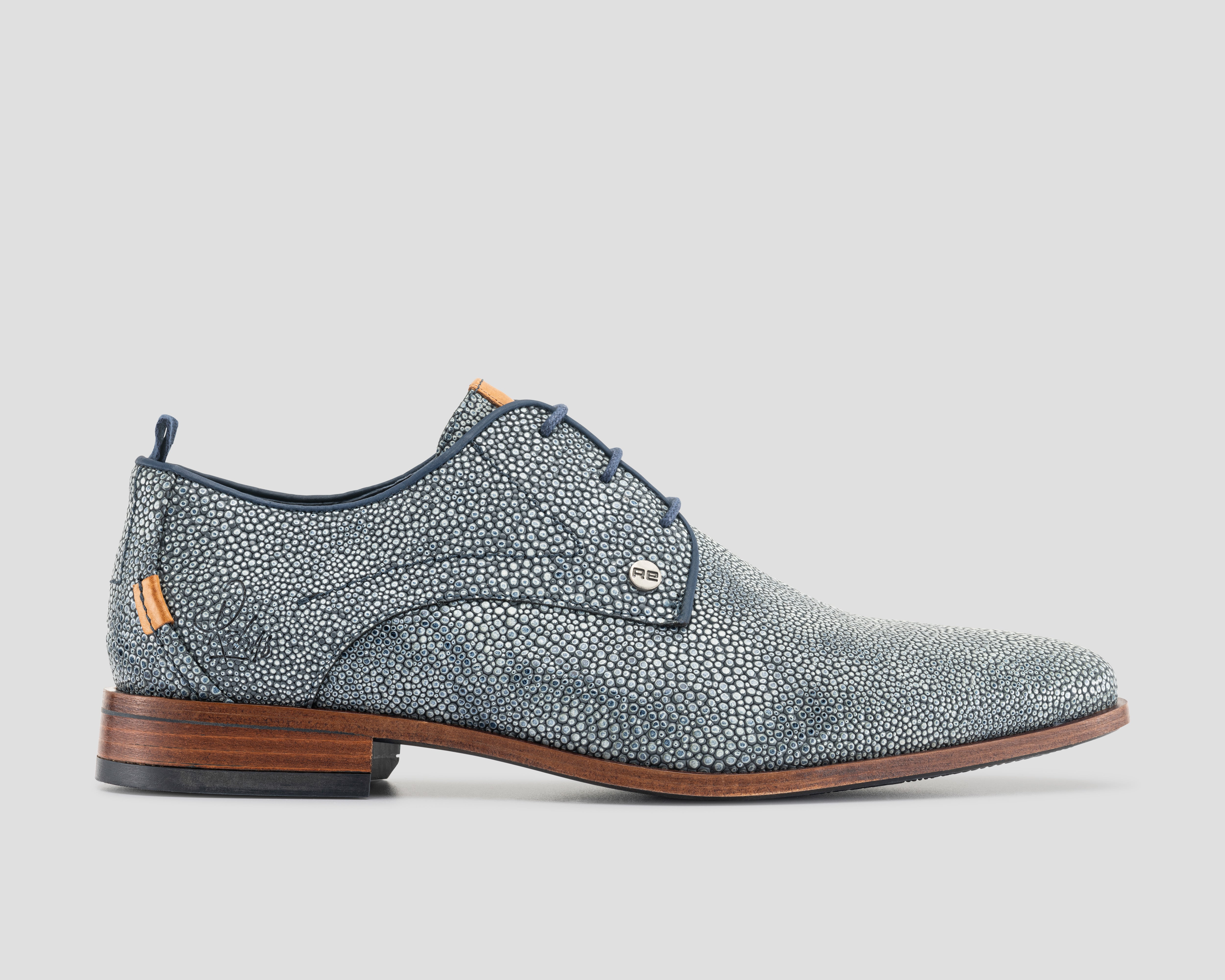 Greg Pebble | Blauwe nette schoenen REHAB Footwear