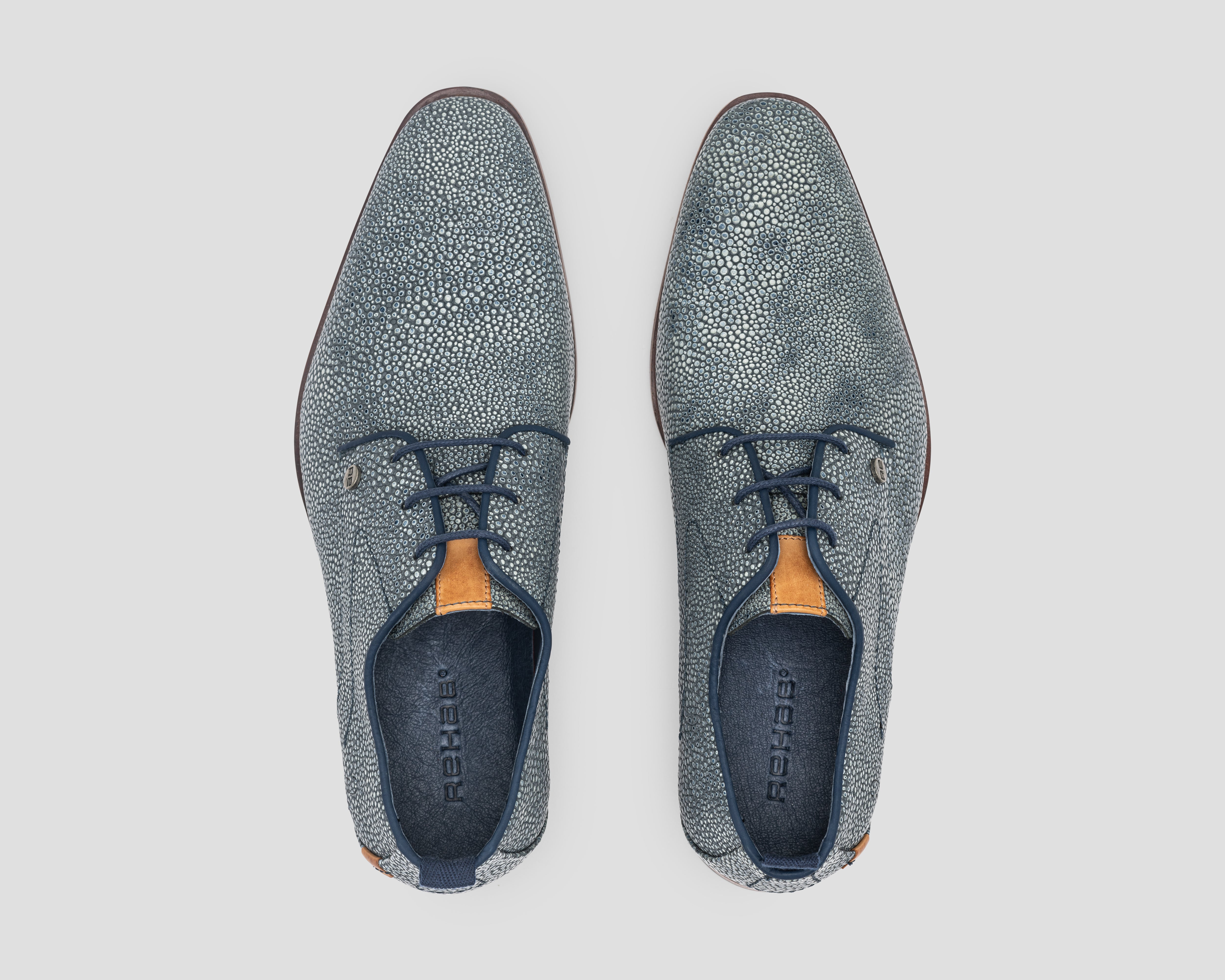 Greg Pebble | Blauwe nette schoenen REHAB Footwear