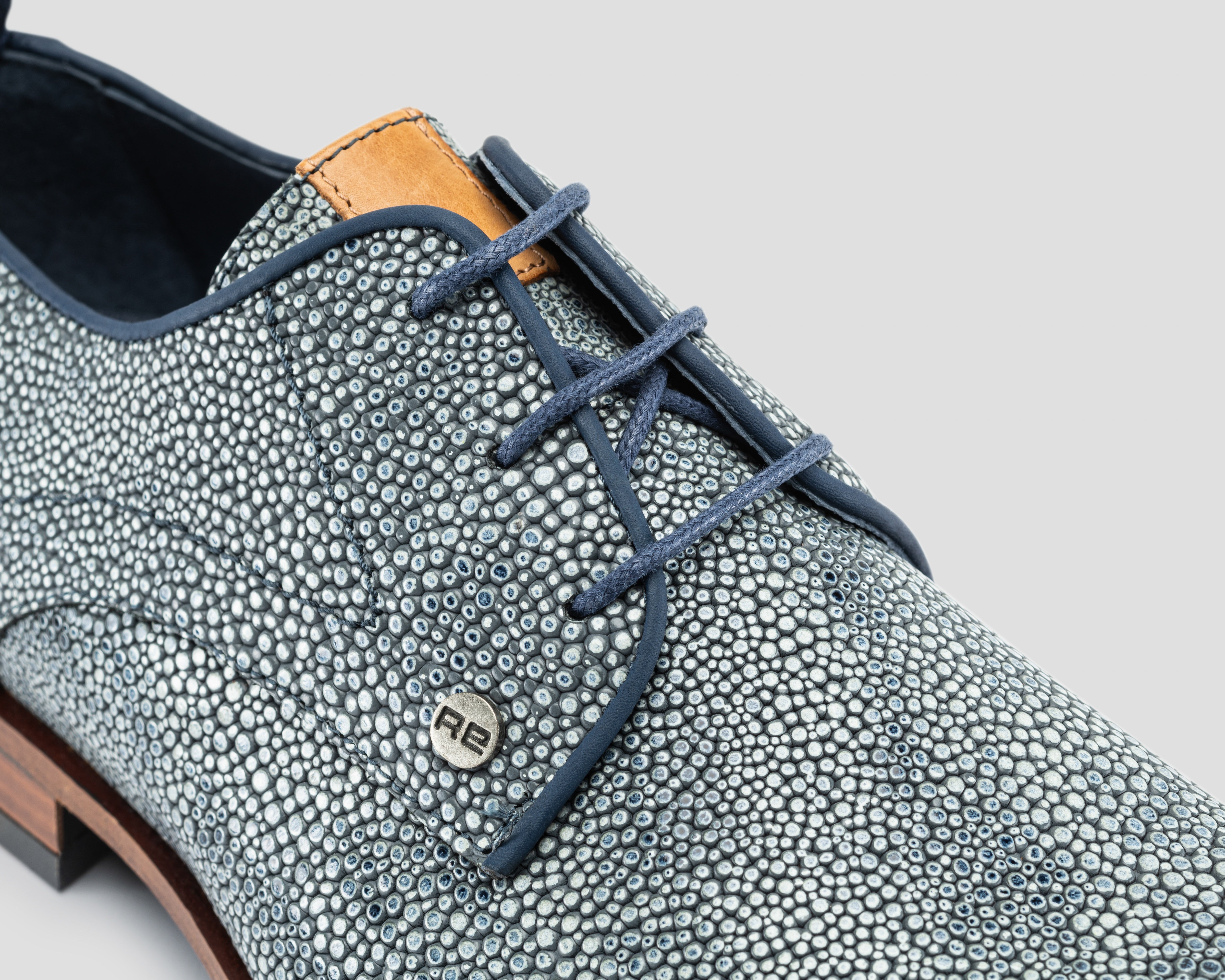 Greg Pebble | Blauwe nette schoenen REHAB Footwear