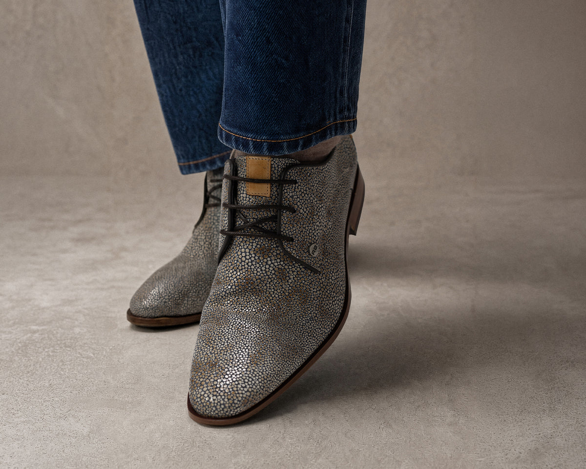 Greg Pebble | Bruine nette schoenen REHAB Footwear