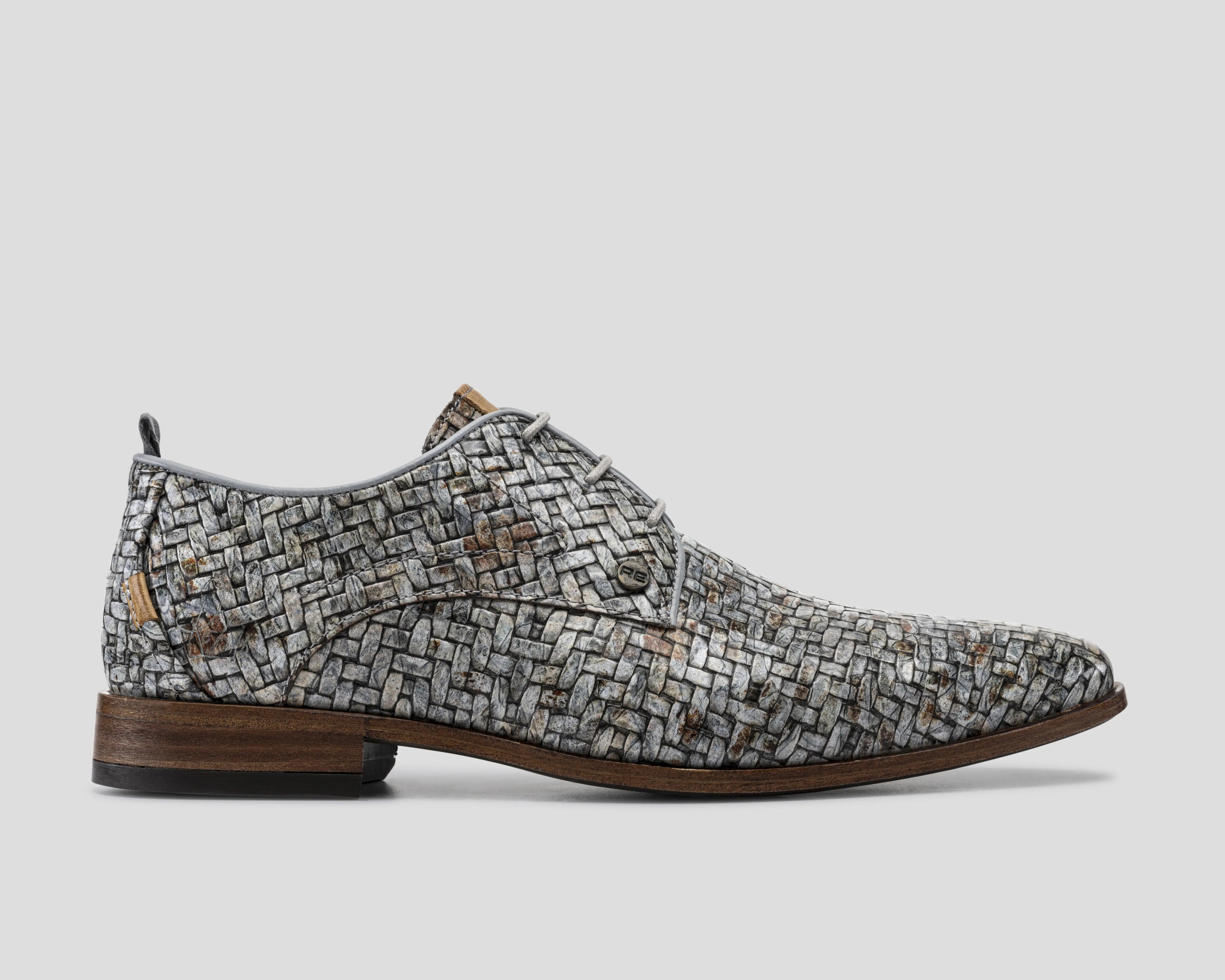 Greg Rocks | Grijs-zandkleurige nette schoenen REHAB Footwear