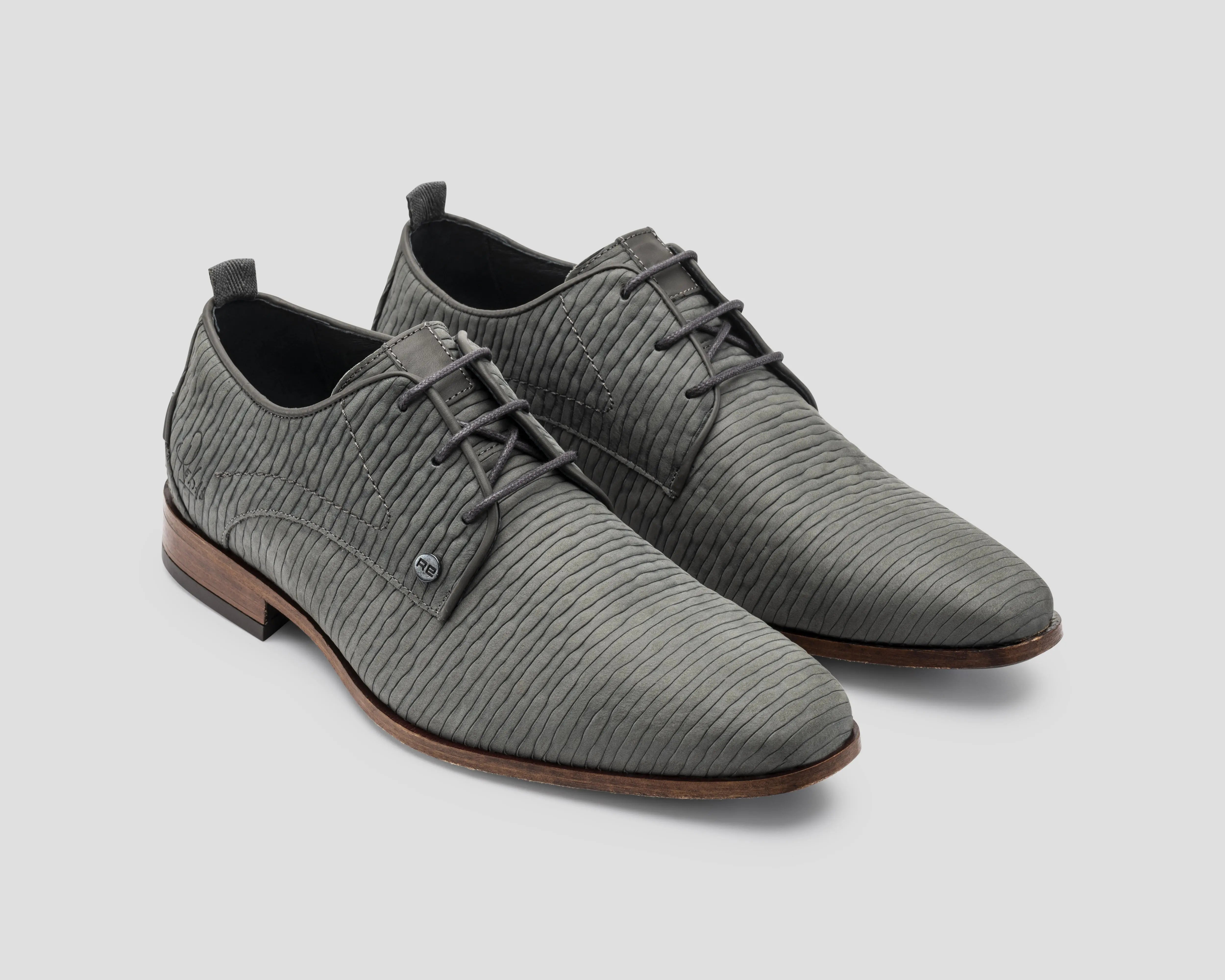 Greg Stones | Donkergrijze nette schoen REHAB Footwear