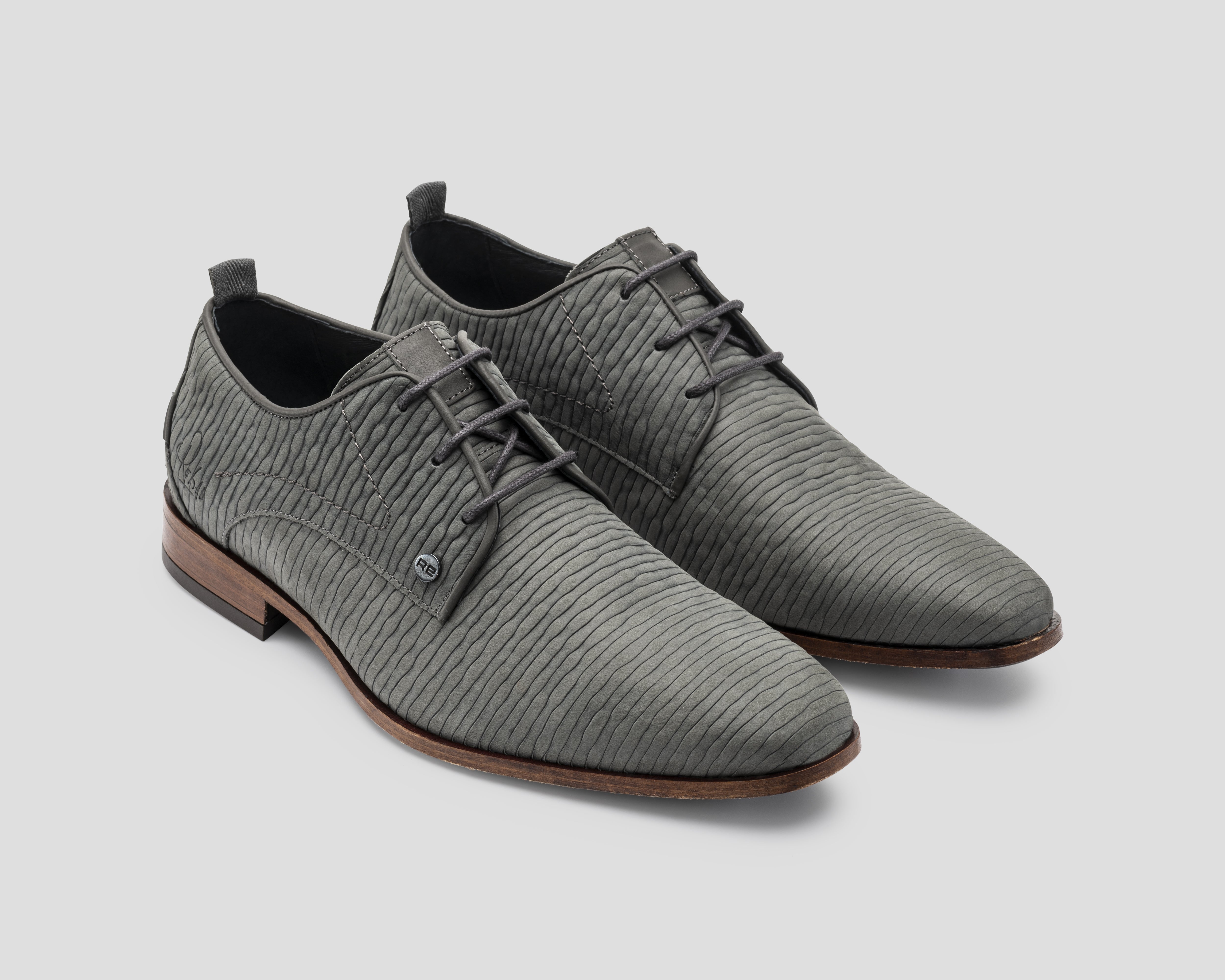 Greg Stones | Donkergrijze nette schoen REHAB Footwear