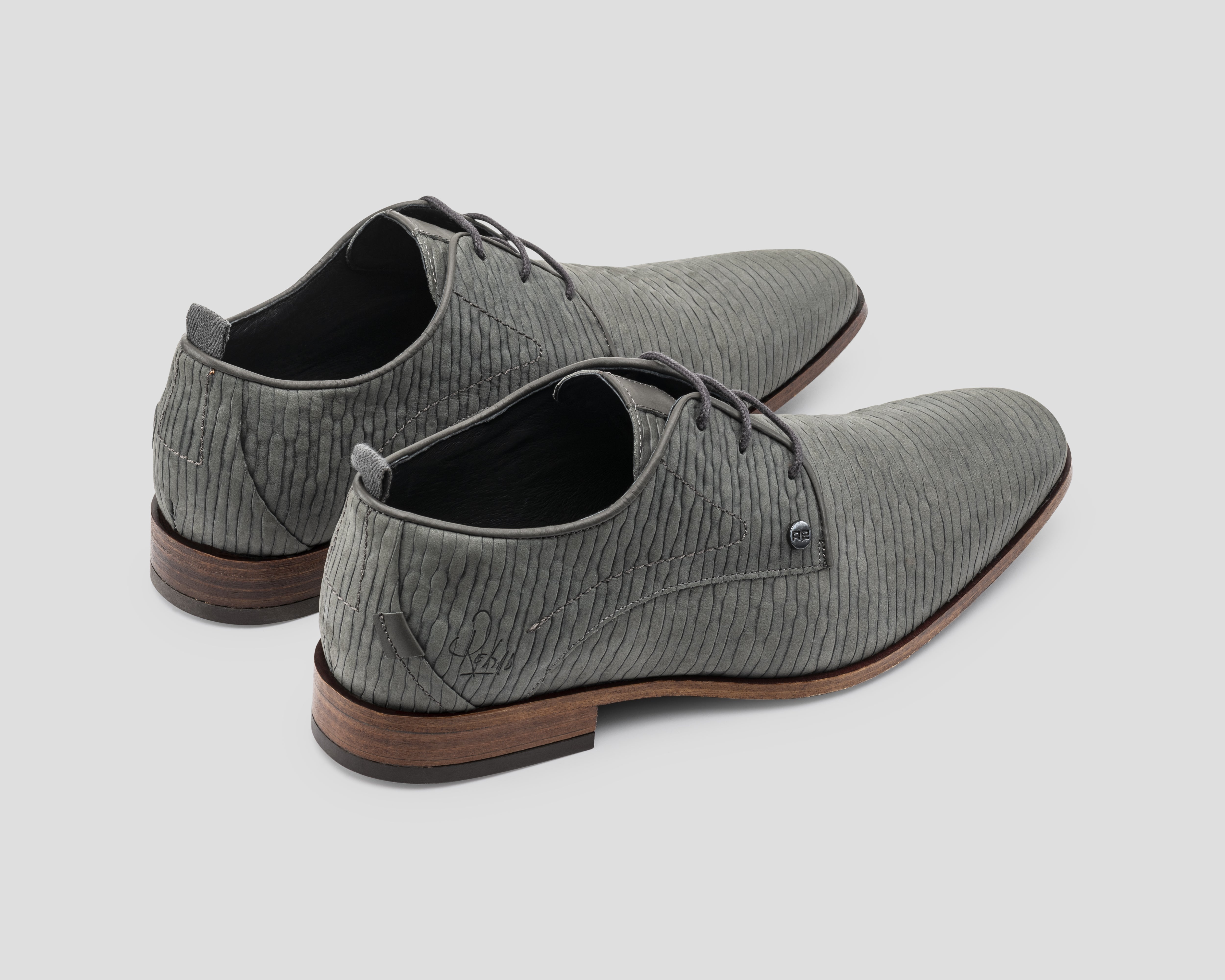 Greg Stones | Donkergrijze nette schoen REHAB Footwear