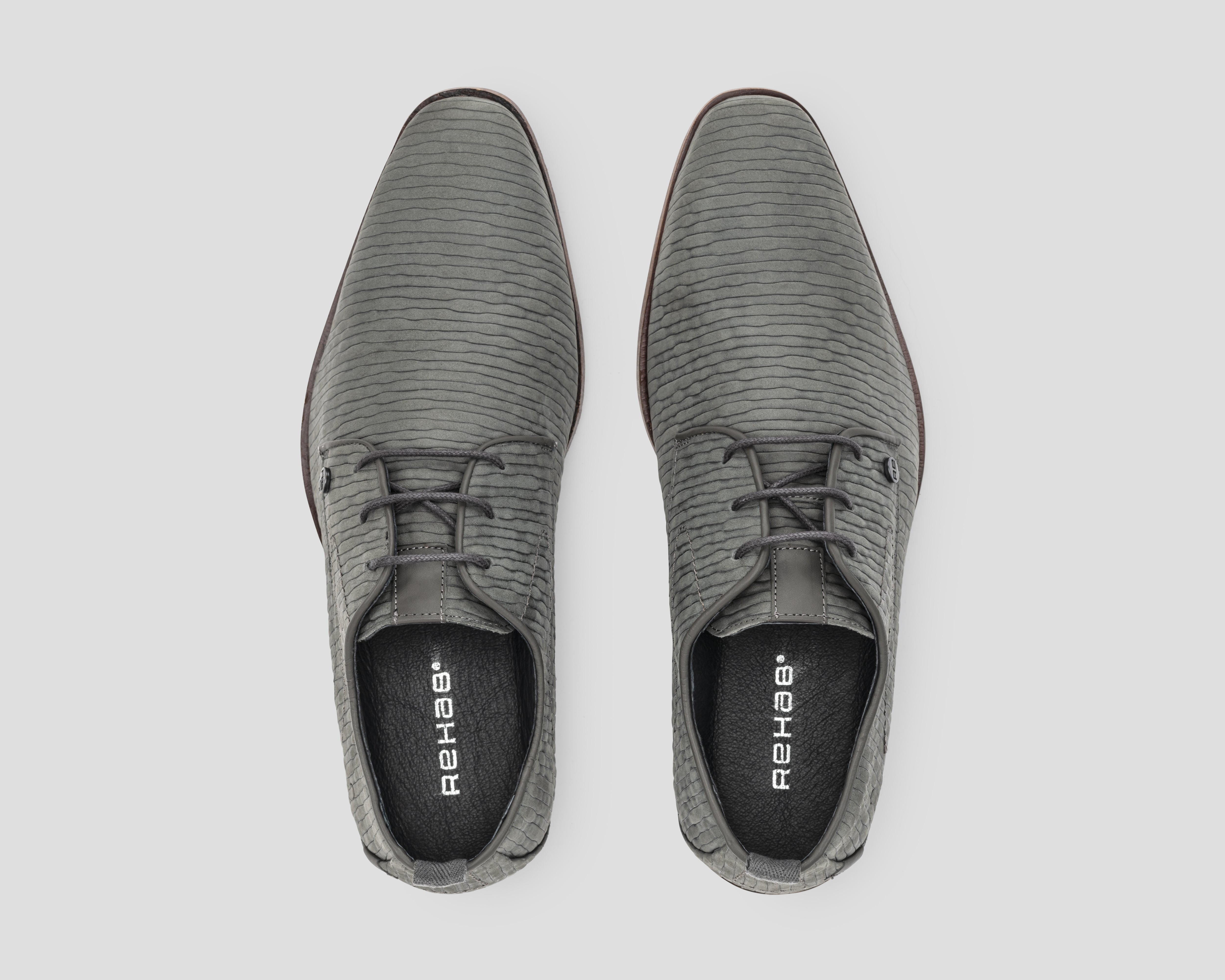 Greg Stones | Donkergrijze nette schoen REHAB Footwear