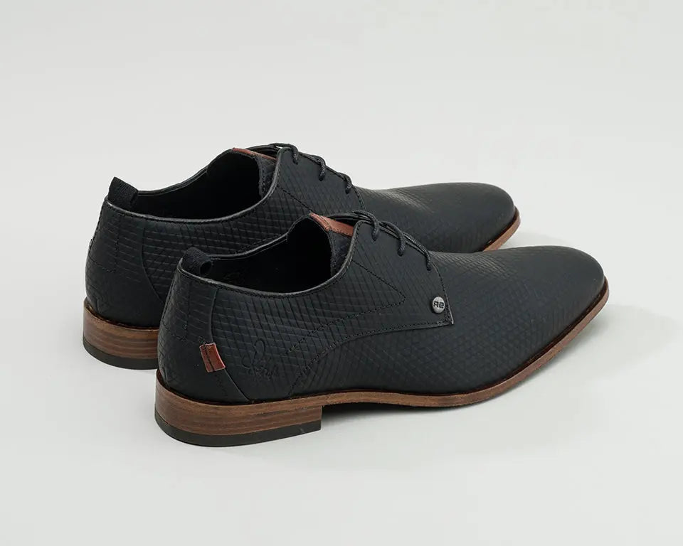 Greg Triangle | Zwarte nette schoenen REHAB Footwear