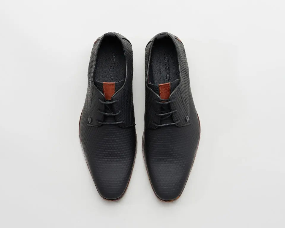 Greg Triangle | Zwarte nette schoenen REHAB Footwear