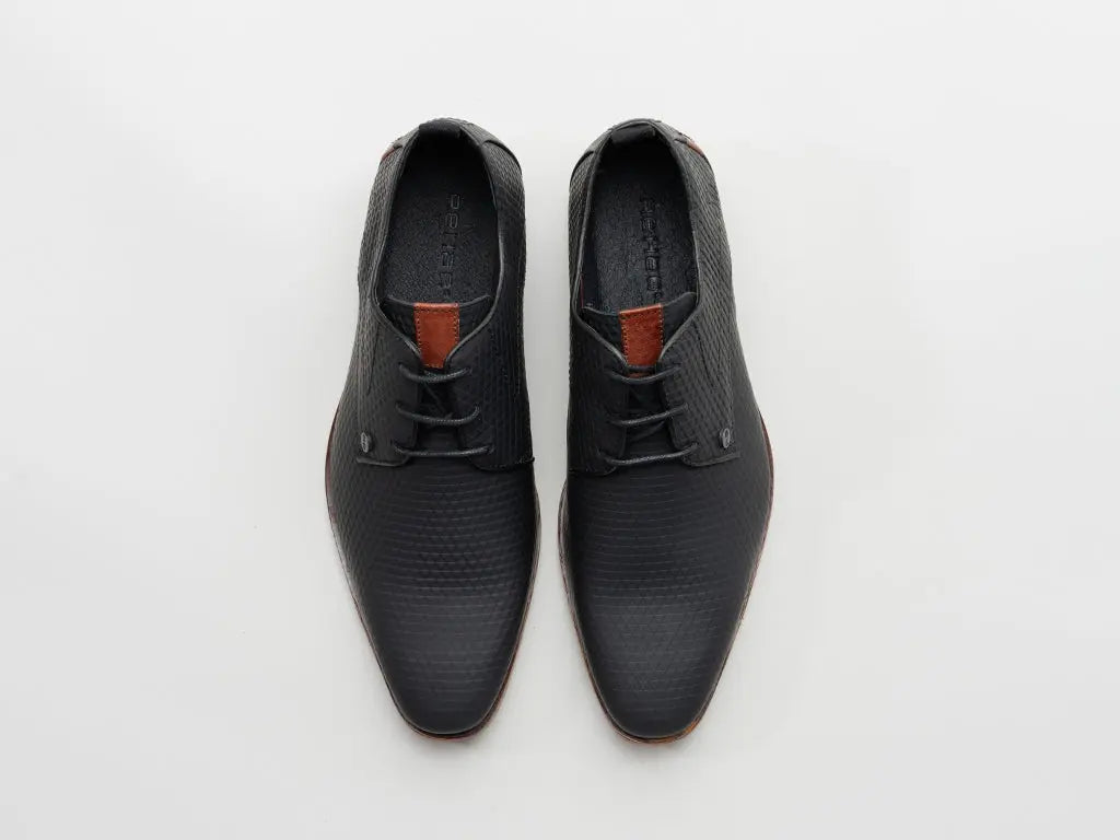 Greg Triangle | Zwarte nette schoenen REHAB Footwear