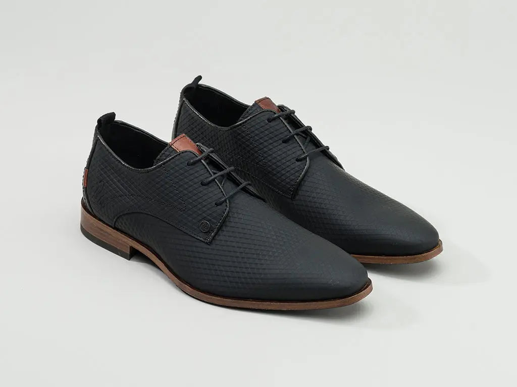 Greg Triangle | Zwarte nette schoenen REHAB Footwear