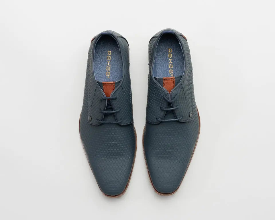 Greg Triangle | Donkerblauwe nette schoenen REHAB Footwear