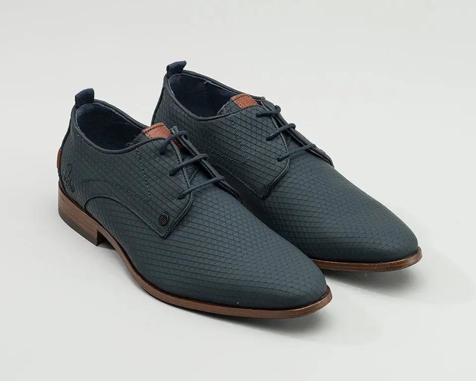 Greg Triangle | Donkerblauwe nette schoenen REHAB Footwear
