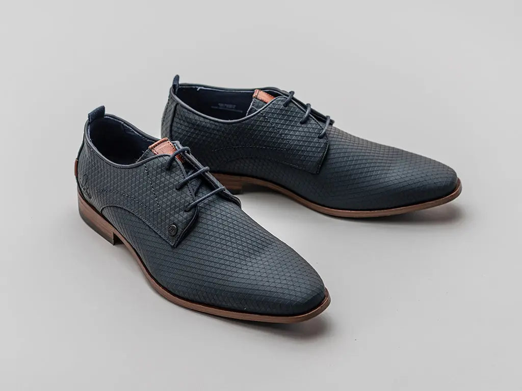 Greg Triangle | Donkerblauwe nette schoenen REHAB Footwear
