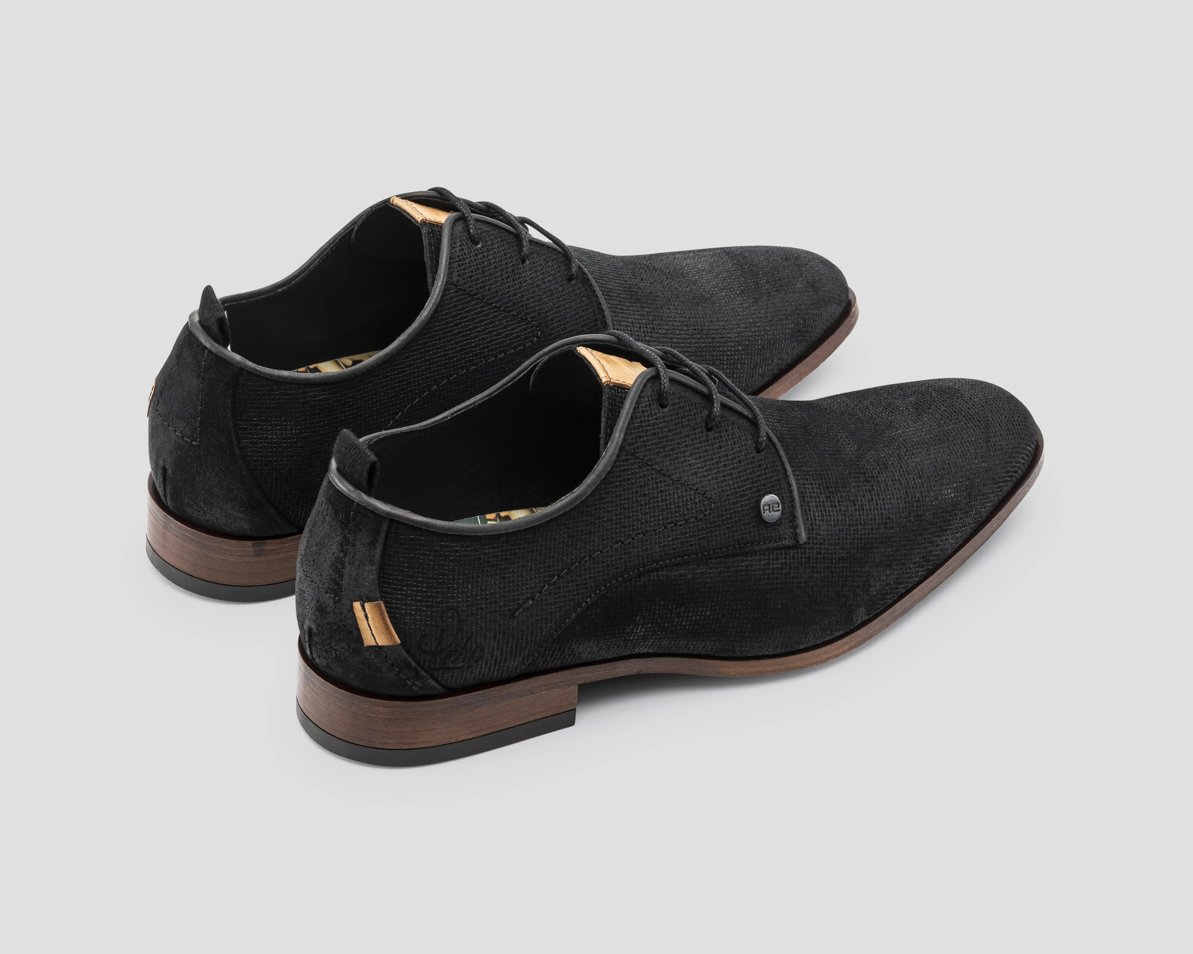 Greg Wall Sue | Zwarte nette schoenen REHAB Footwear