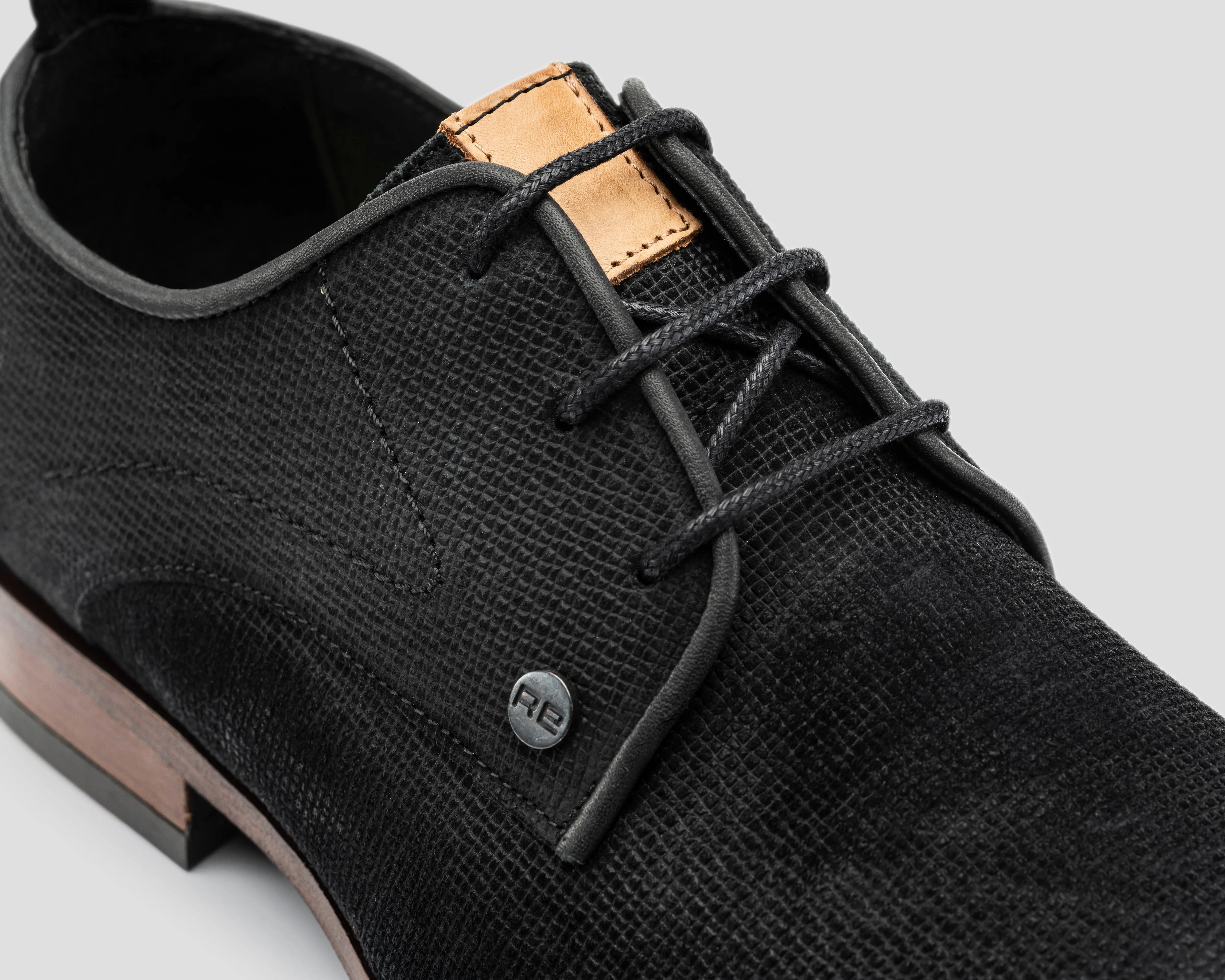 Greg Wall Sue | Zwarte nette schoenen REHAB Footwear