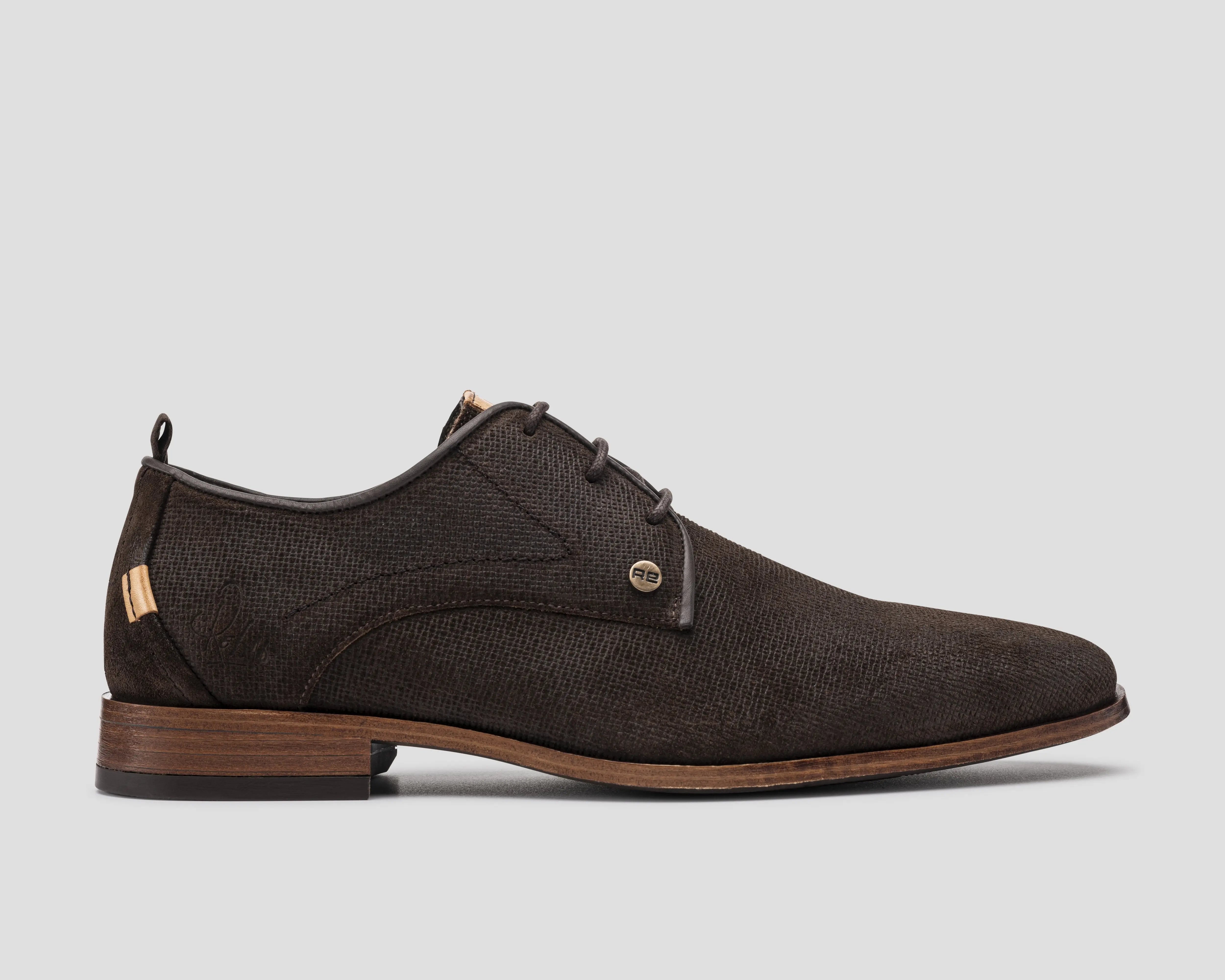 Greg Wall Sue | Donkerbruine nette schoenen REHAB Footwear