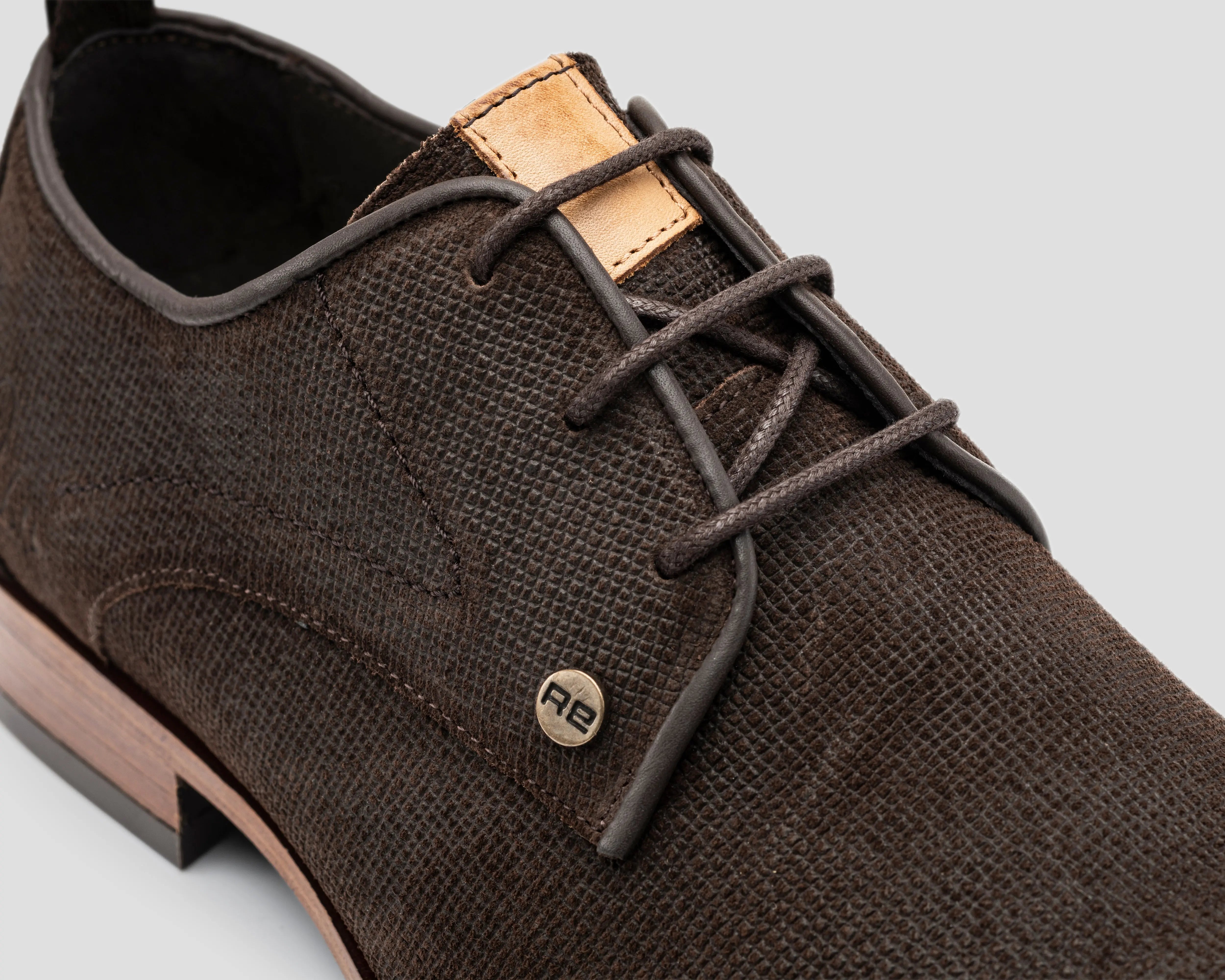 Greg Wall Sue | Donkerbruine nette schoenen REHAB Footwear