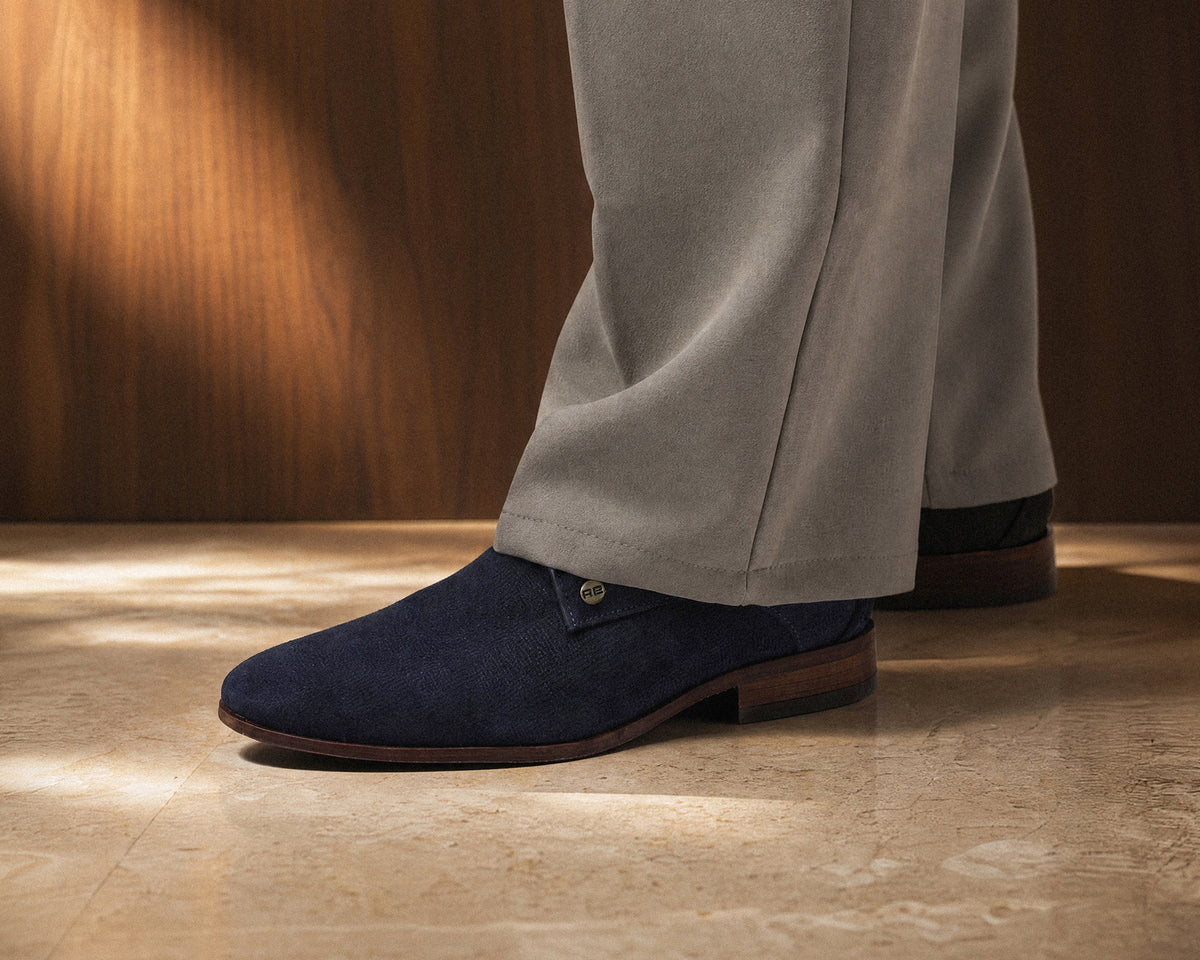 Greg Wall Sue | Donkerblauwe nette schoenen REHAB Footwear