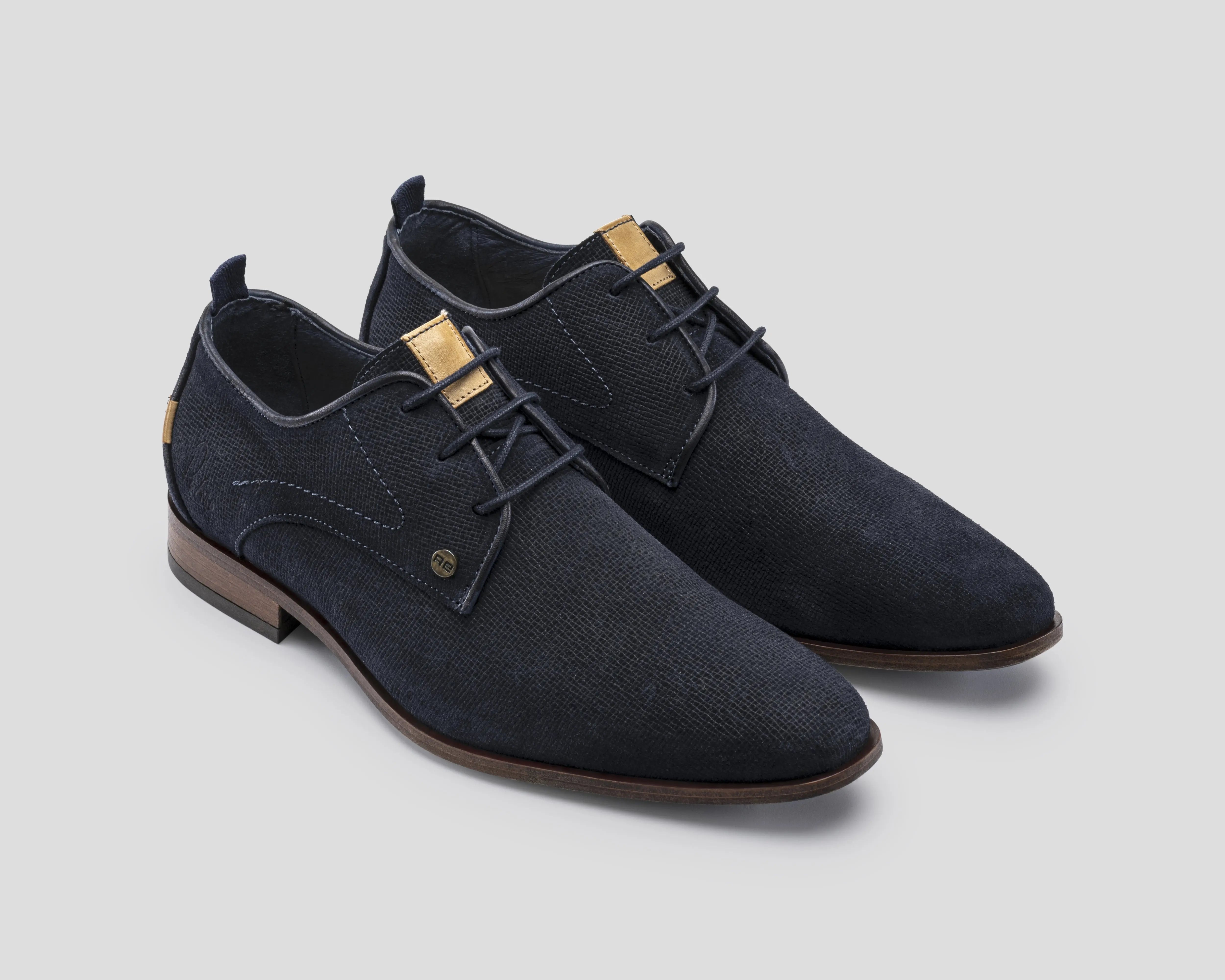 Greg Wall Sue | Donkerblauwe nette schoenen REHAB Footwear