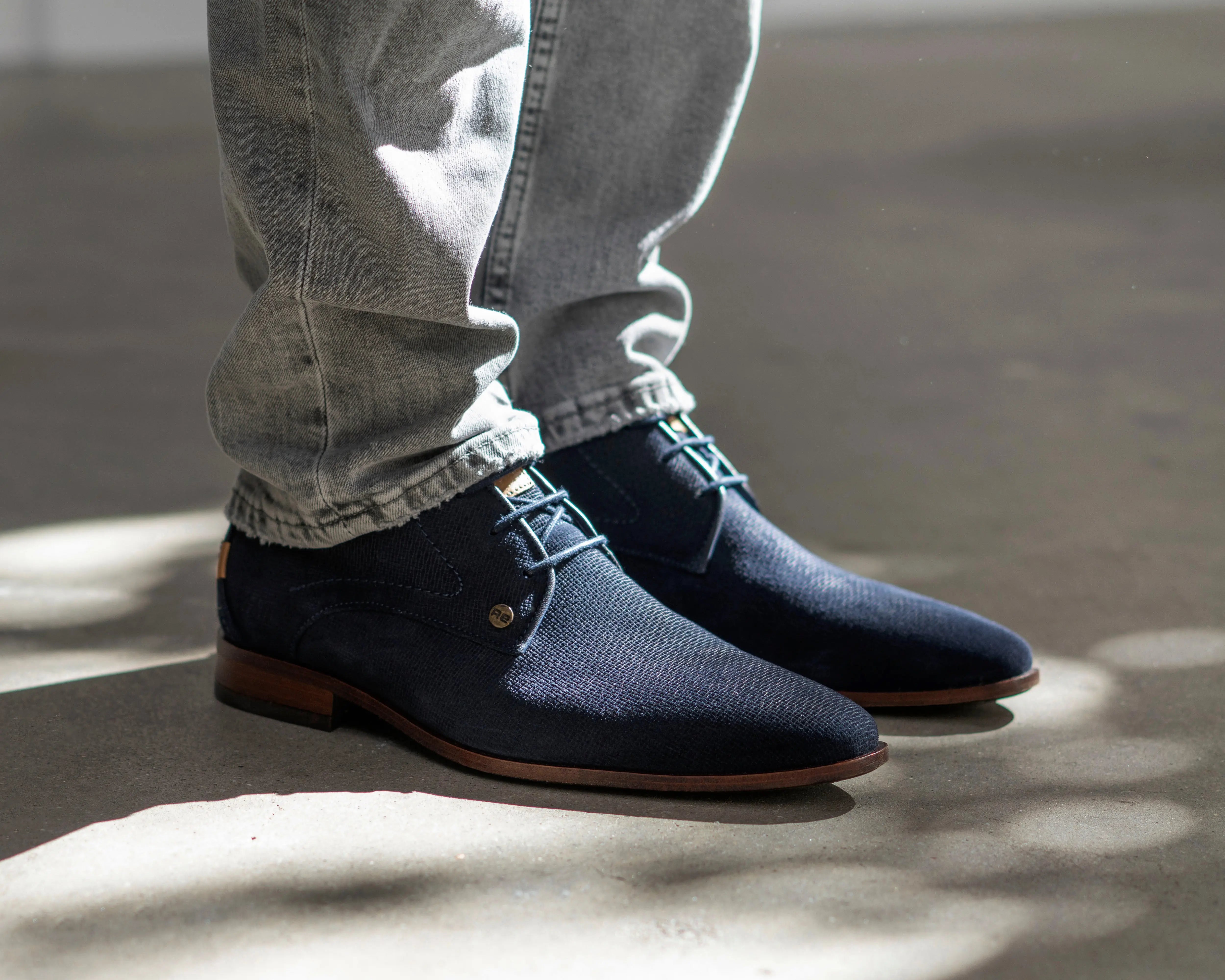 Greg Wall Sue | Donkerblauwe nette schoenen REHAB Footwear