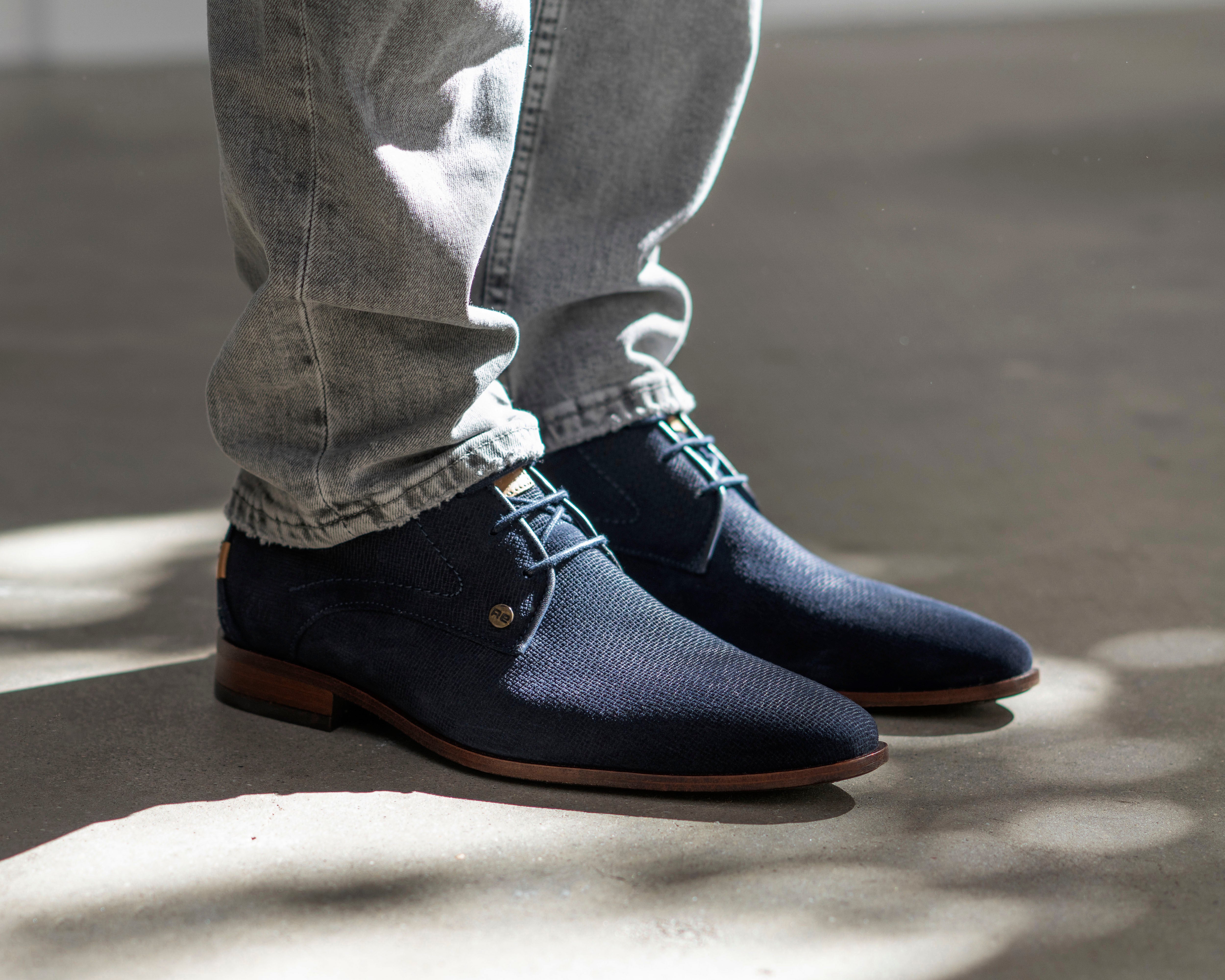 Greg Wall Sue | Donkerblauwe nette schoenen REHAB Footwear