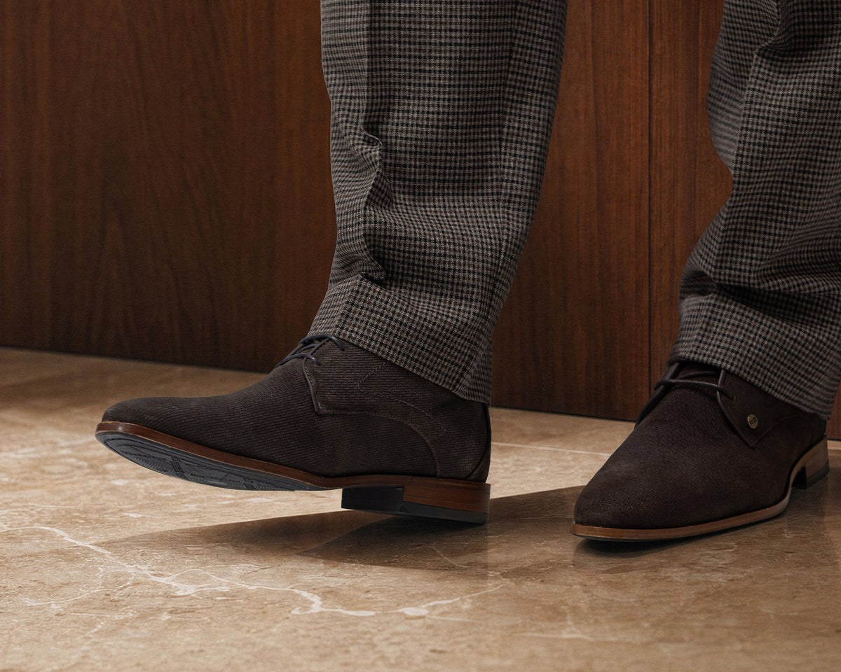 Greg Wall Sue | Grijsbruine nette schoenen REHAB Footwear