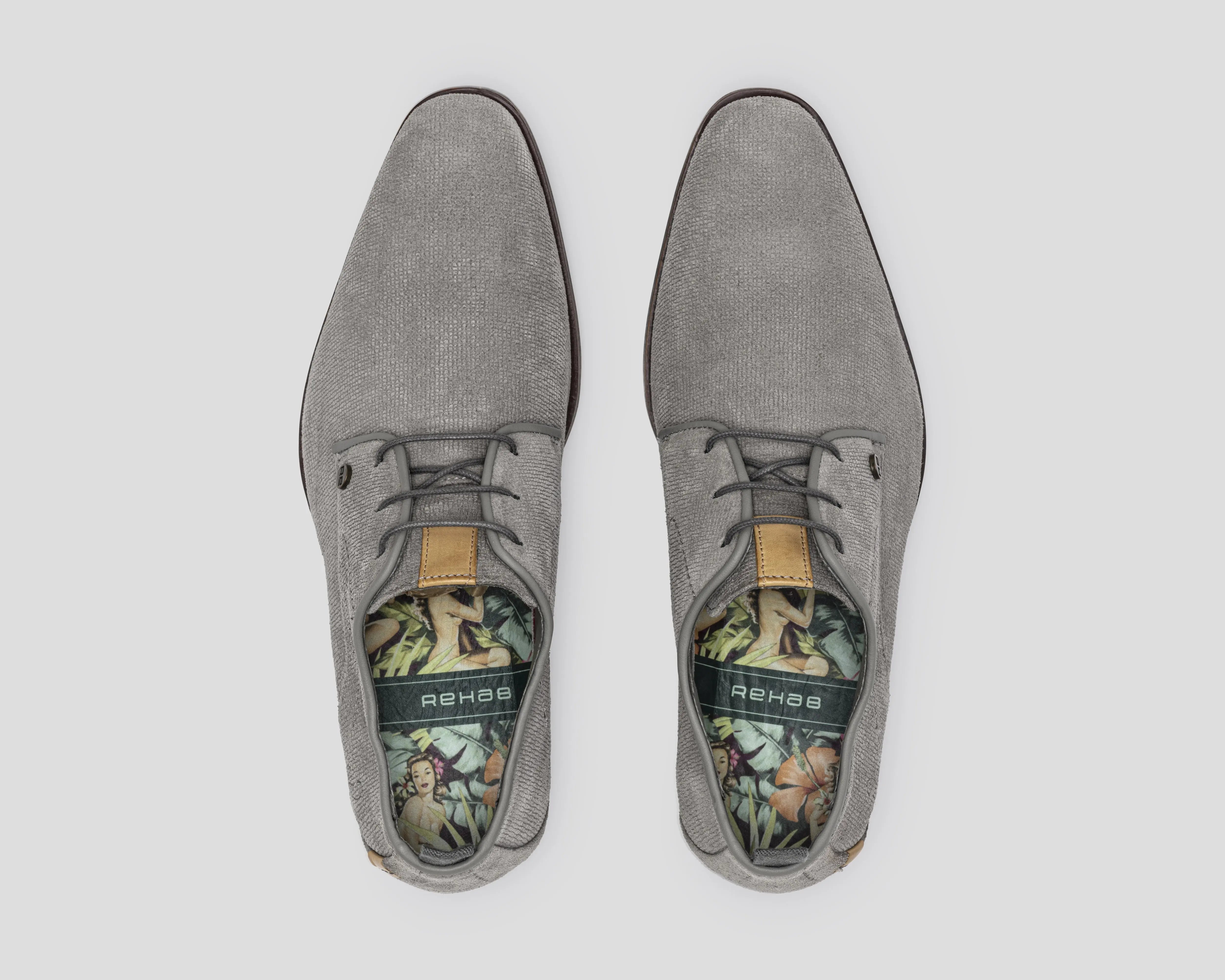 Greg Wall Sue | Grijze nette schoenen REHAB Footwear