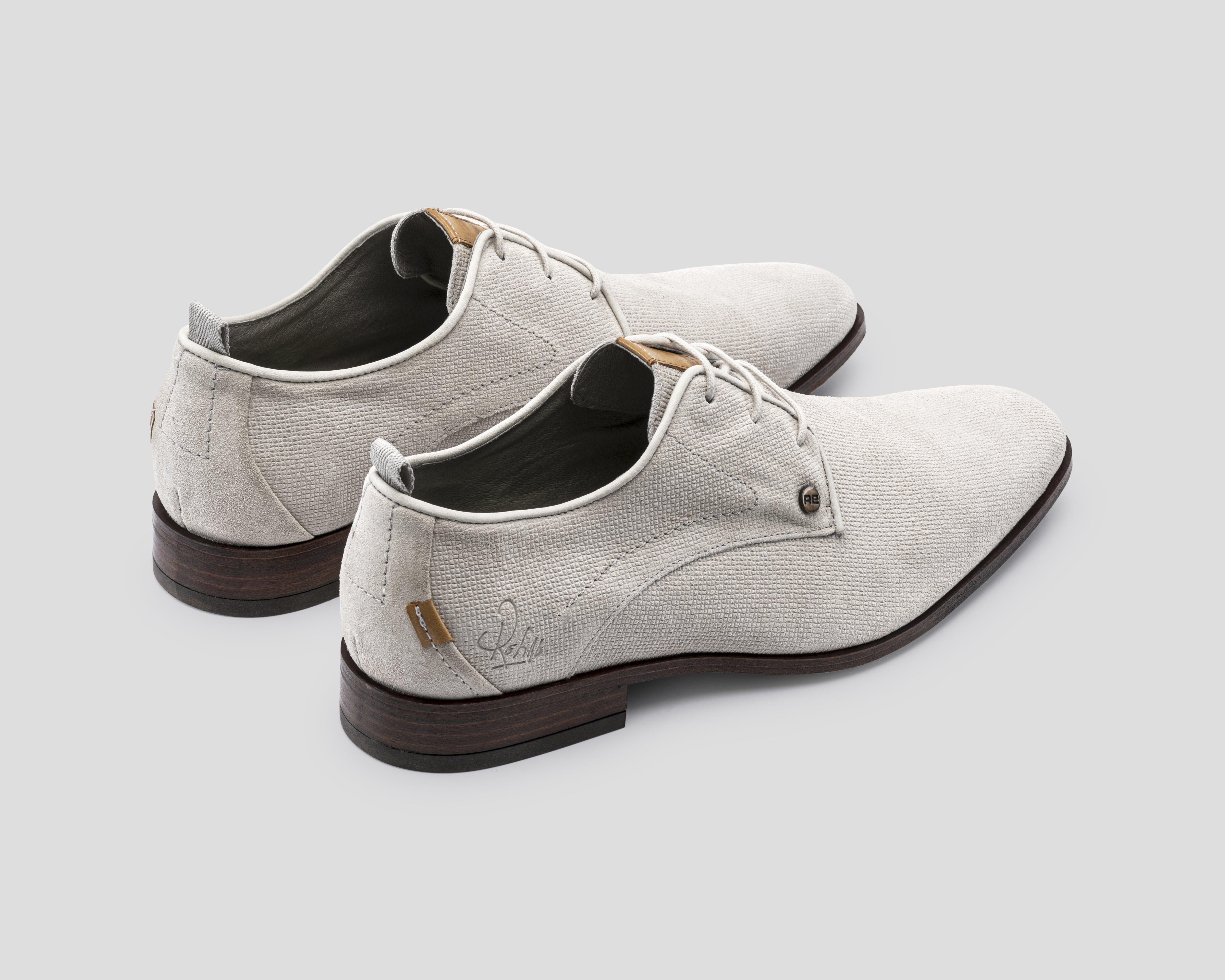 Greg Wall Sue | Off-white nette schoenen REHAB Footwear