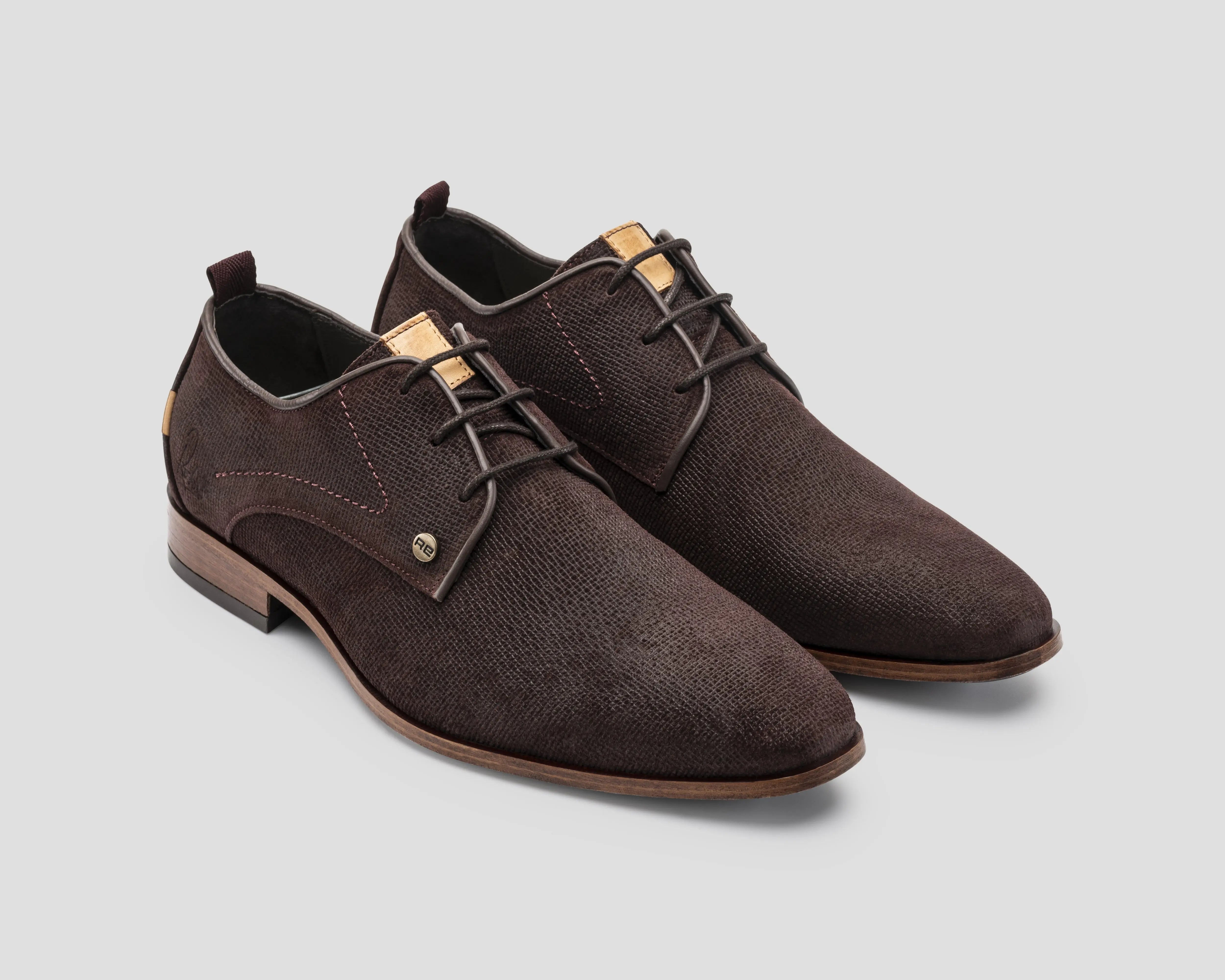 Greg Wall Sue | Roodbruine nette schoenen REHAB Footwear