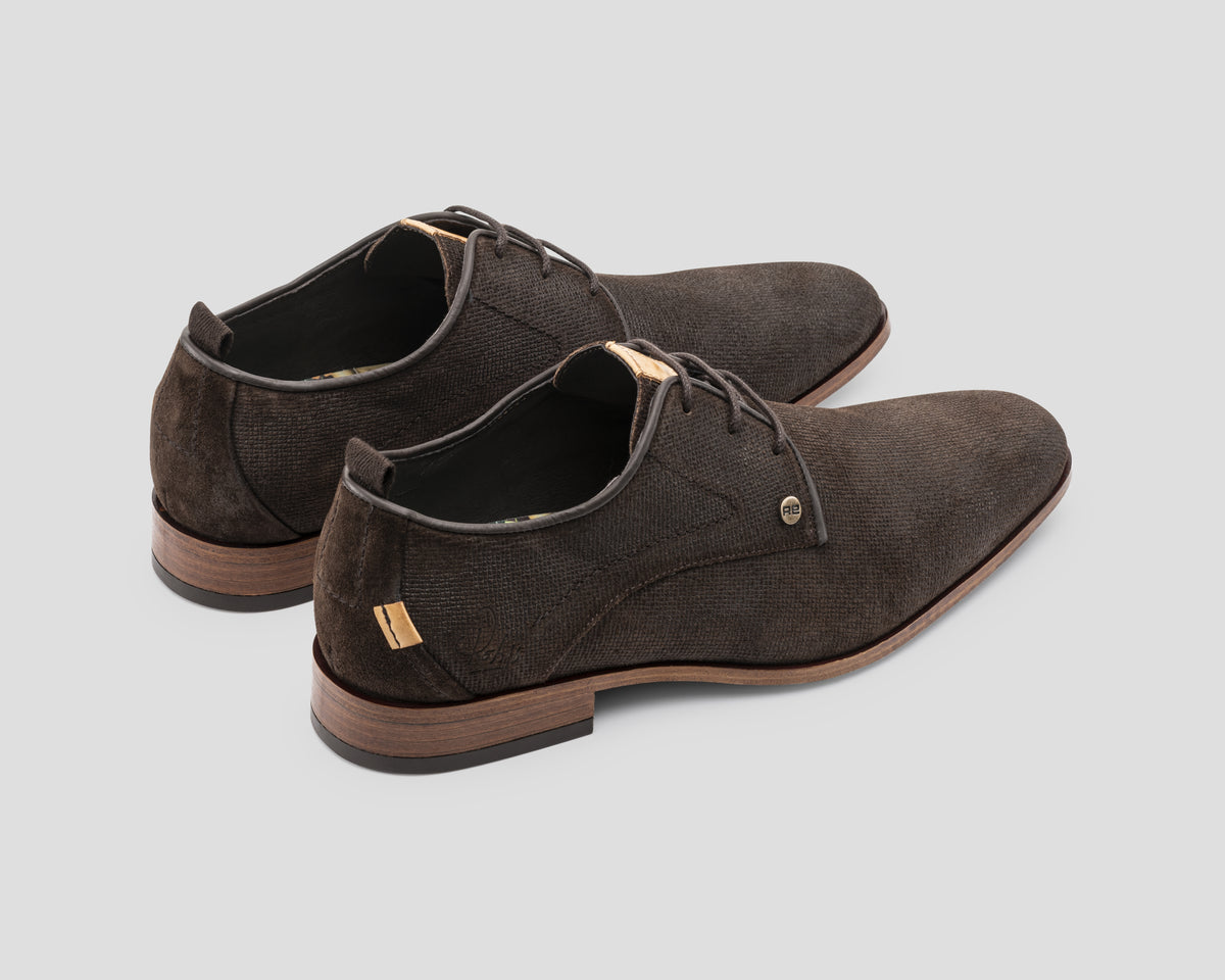 Greg Wall Sue | Donkerbruine nette schoenen REHAB Footwear