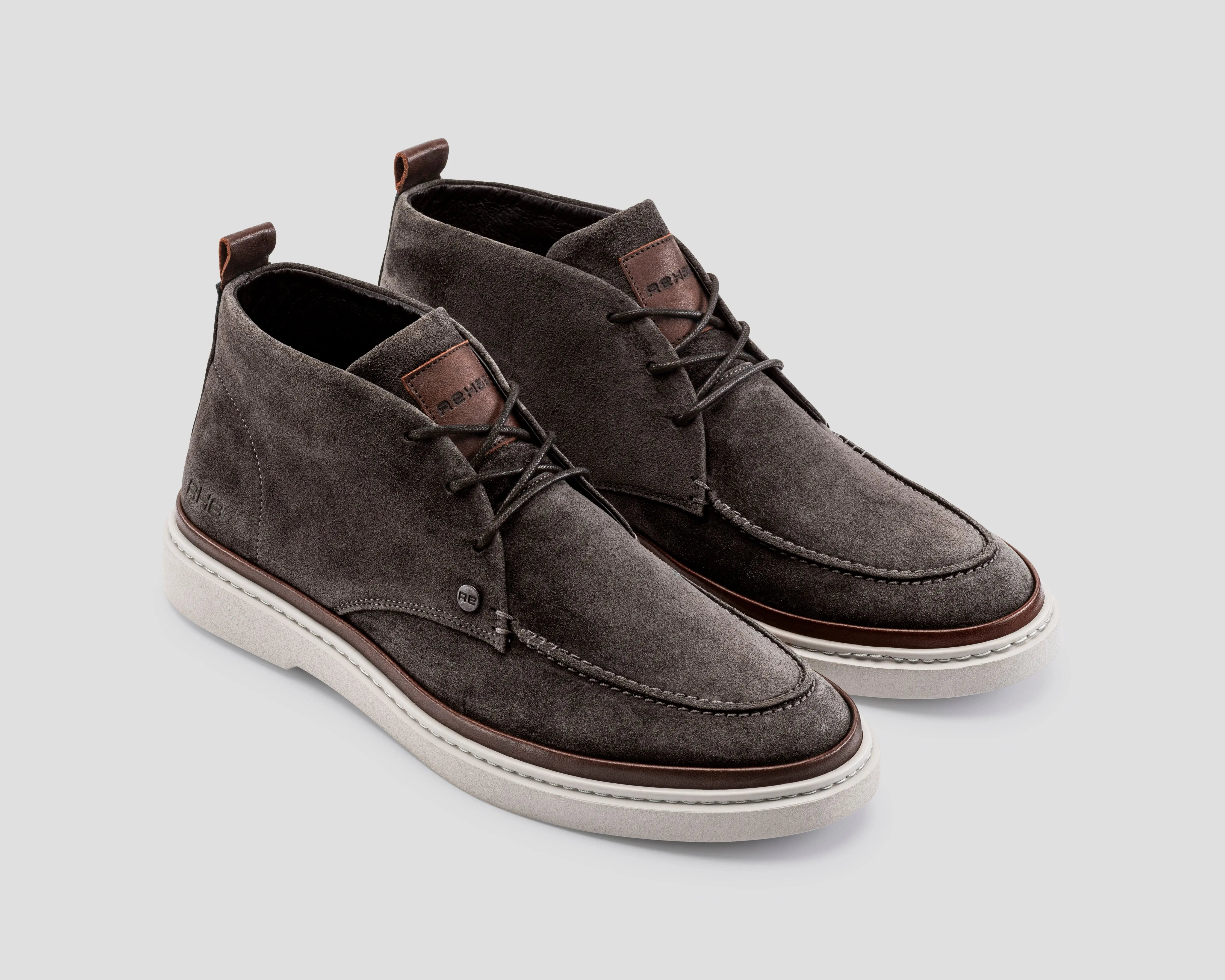 Hudson Sue | Grijsbruine veterschoenen REHAB Footwear