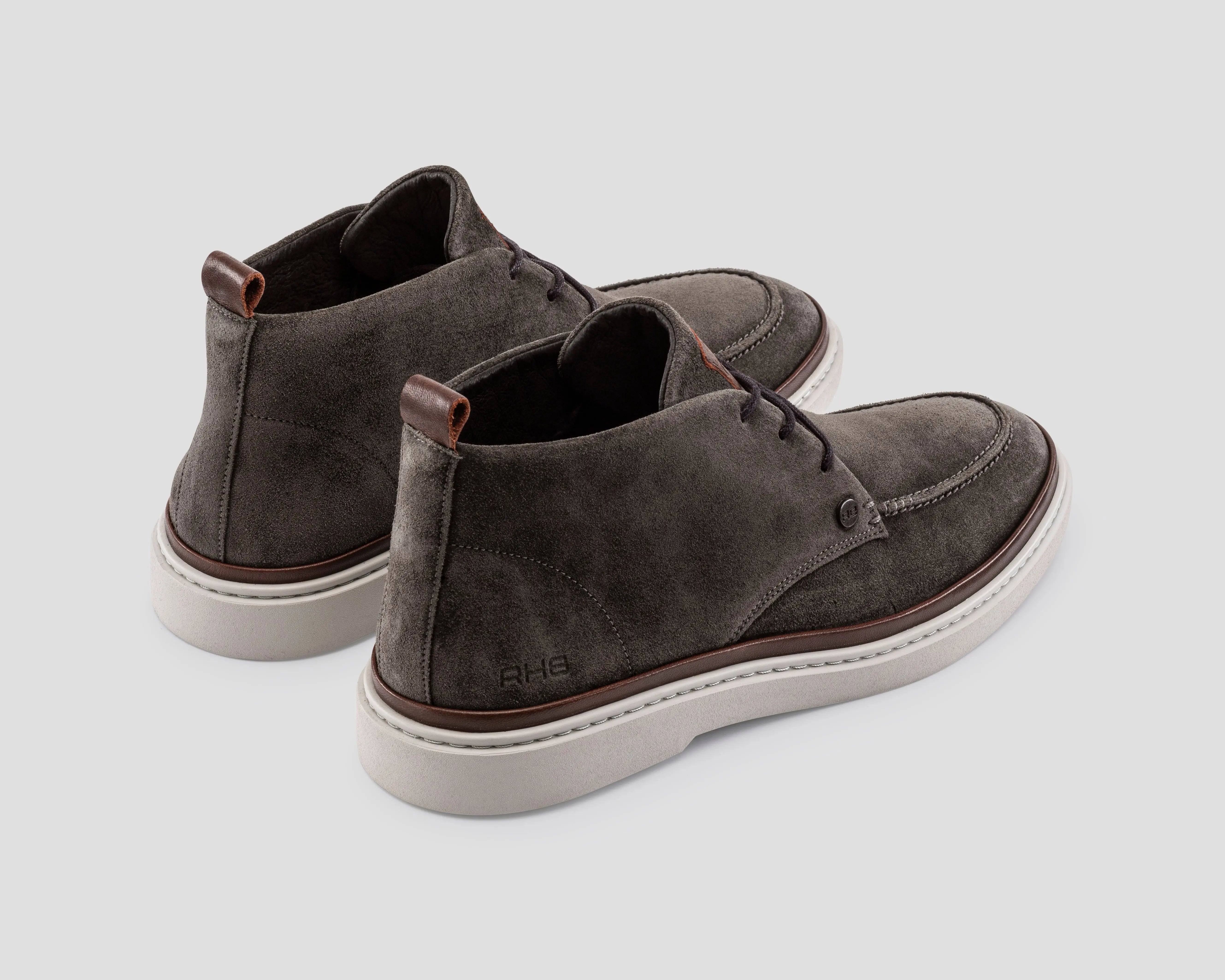 Hudson Sue | Grijsbruine veterschoenen REHAB Footwear