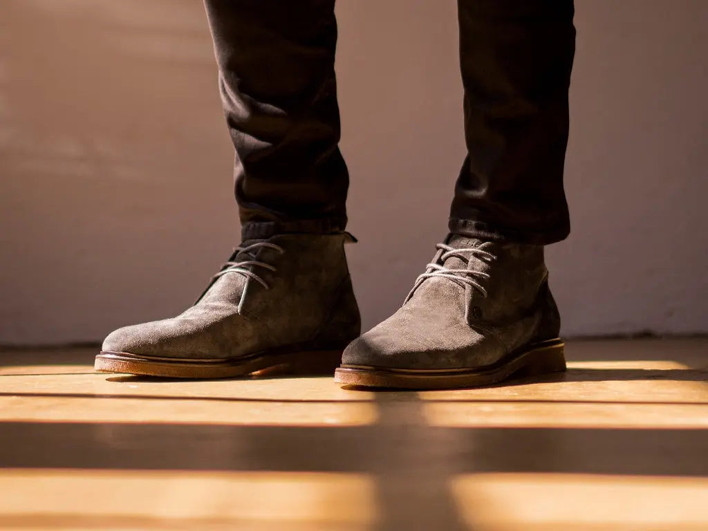 Kas | Grijsbruine desert boot REHAB Footwear