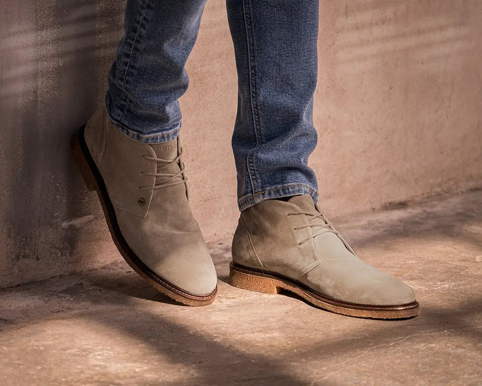 Kas | Zandkleurige desert boot REHAB Footwear