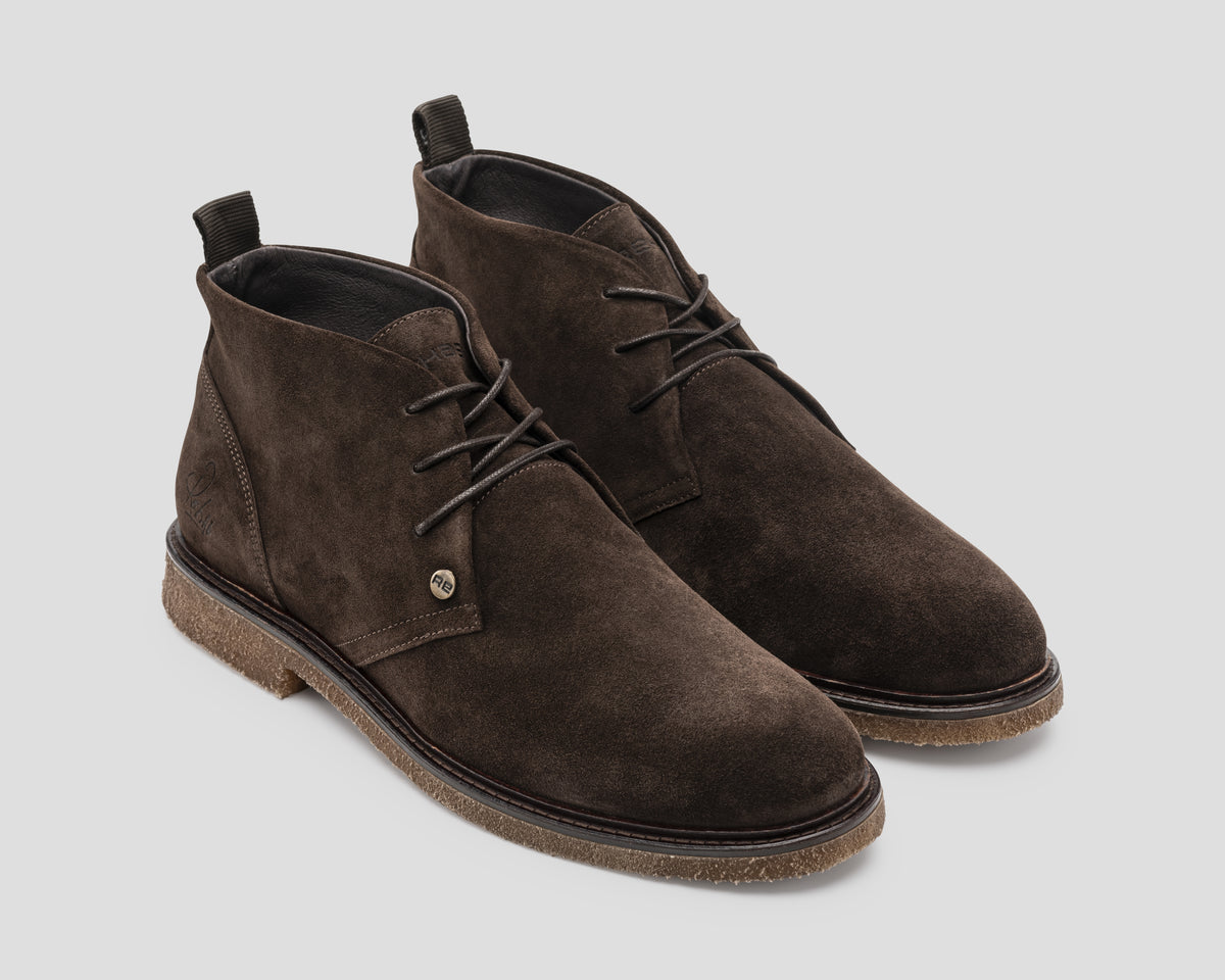 Kas | Donkerbruine desert boot REHAB Footwear