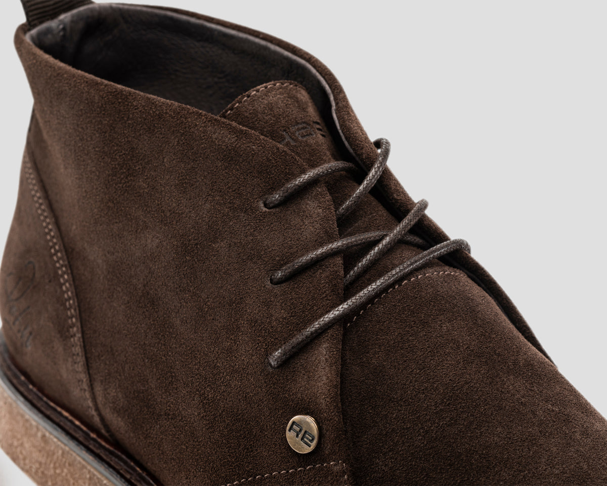 Kas | Donkerbruine desert boot REHAB Footwear