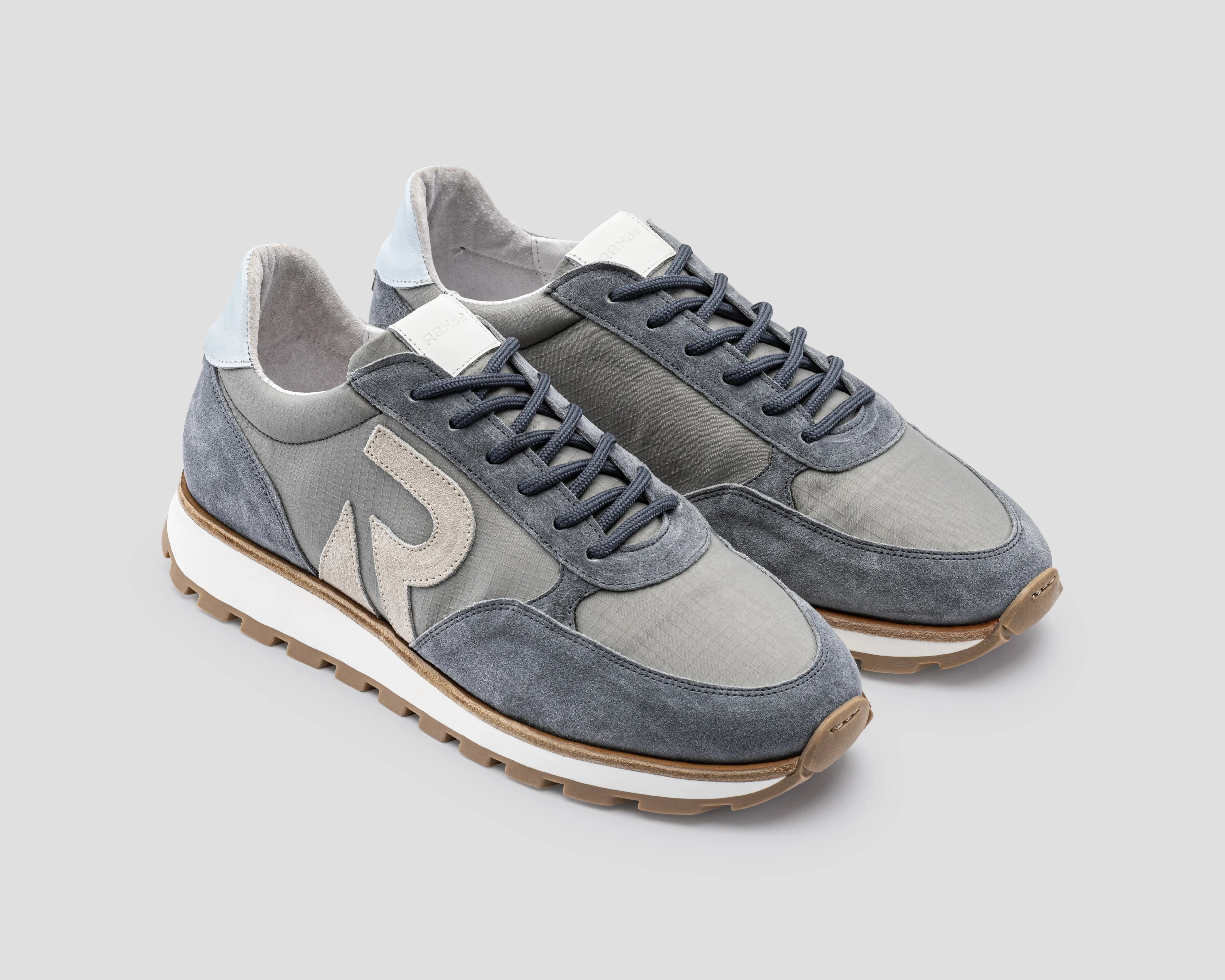 Maddox Mix | Blauw-zand sneaker REHAB Footwear