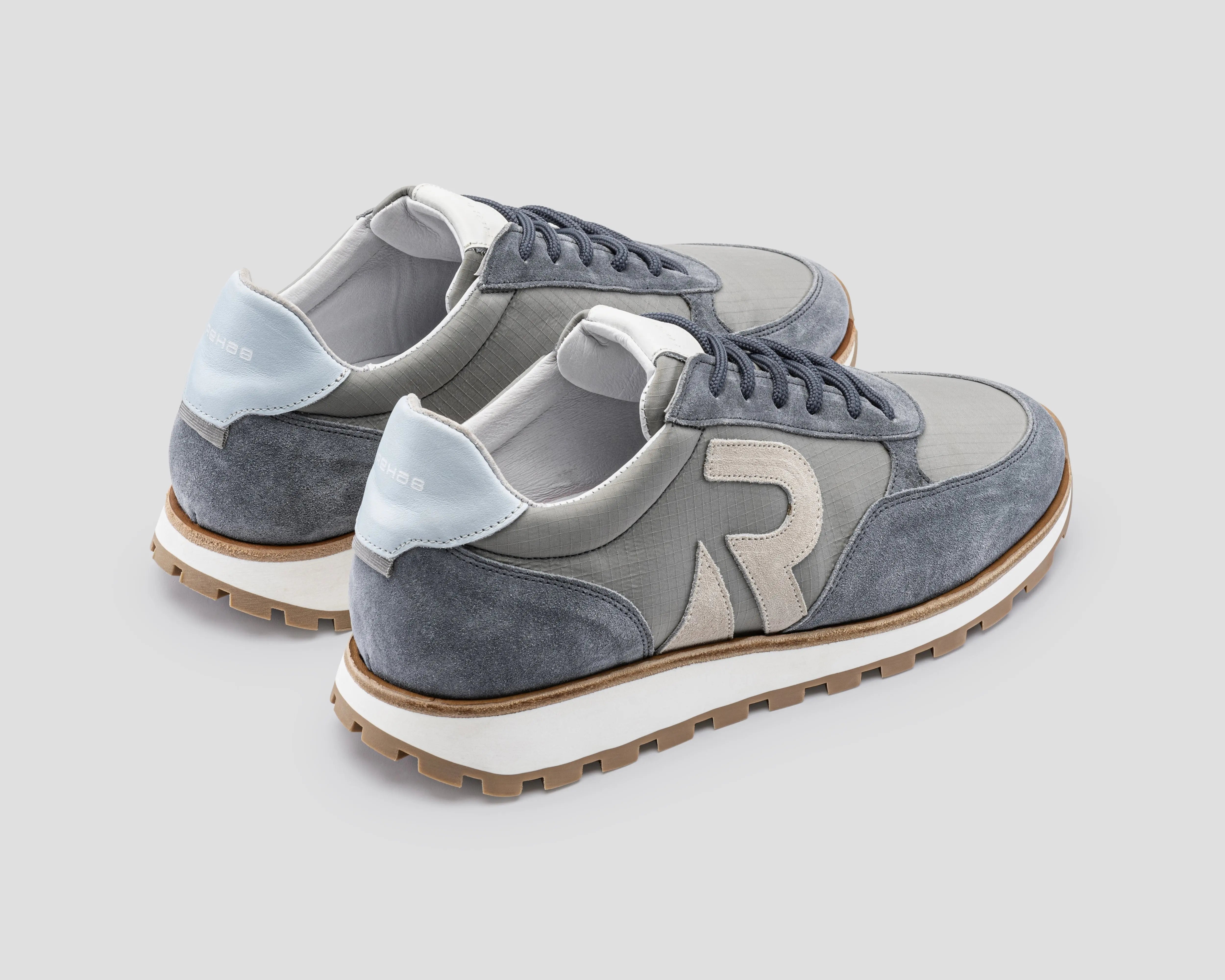 Maddox Mix | Blauw-zand sneaker REHAB Footwear