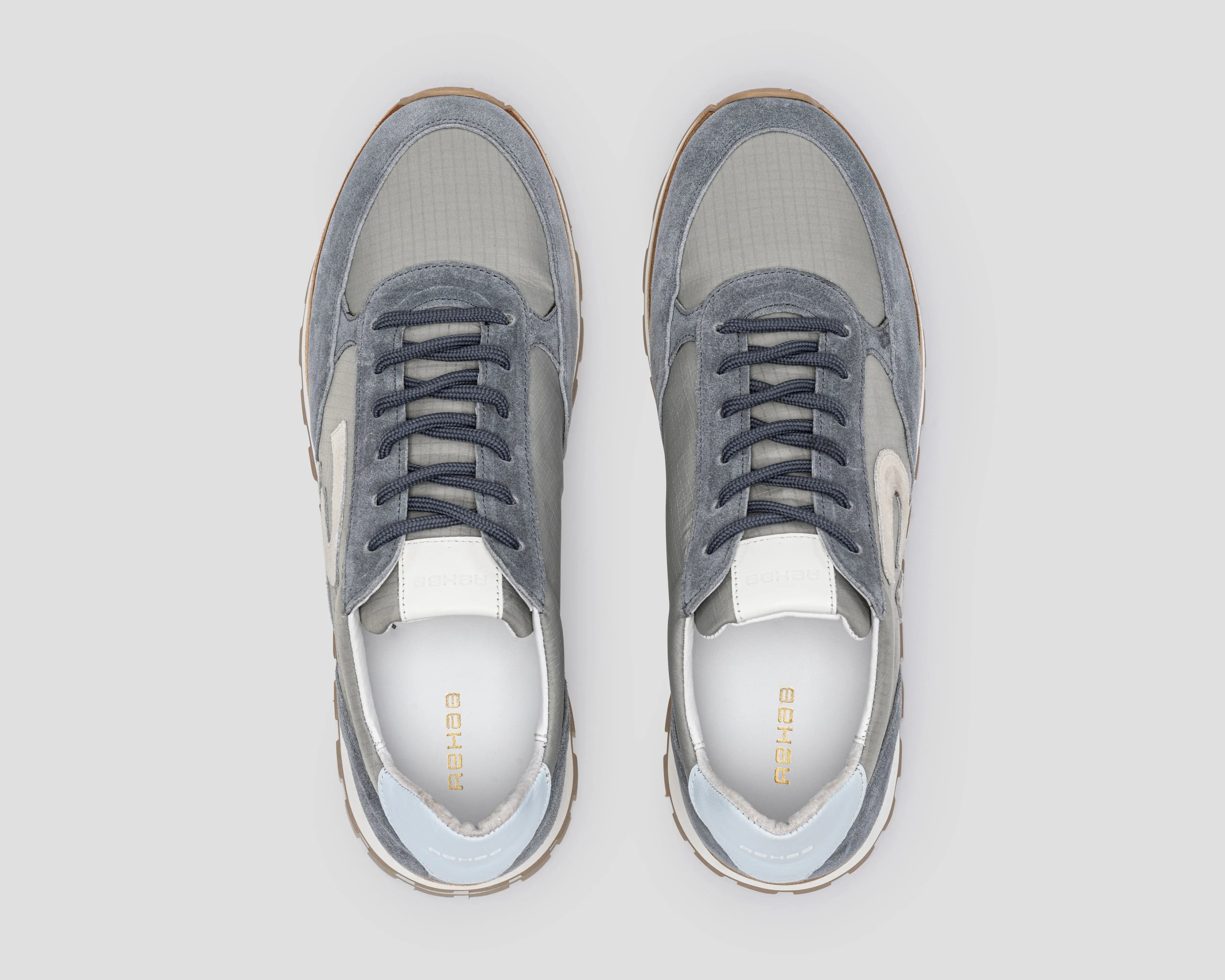 Maddox Mix | Blauw-zand sneaker REHAB Footwear