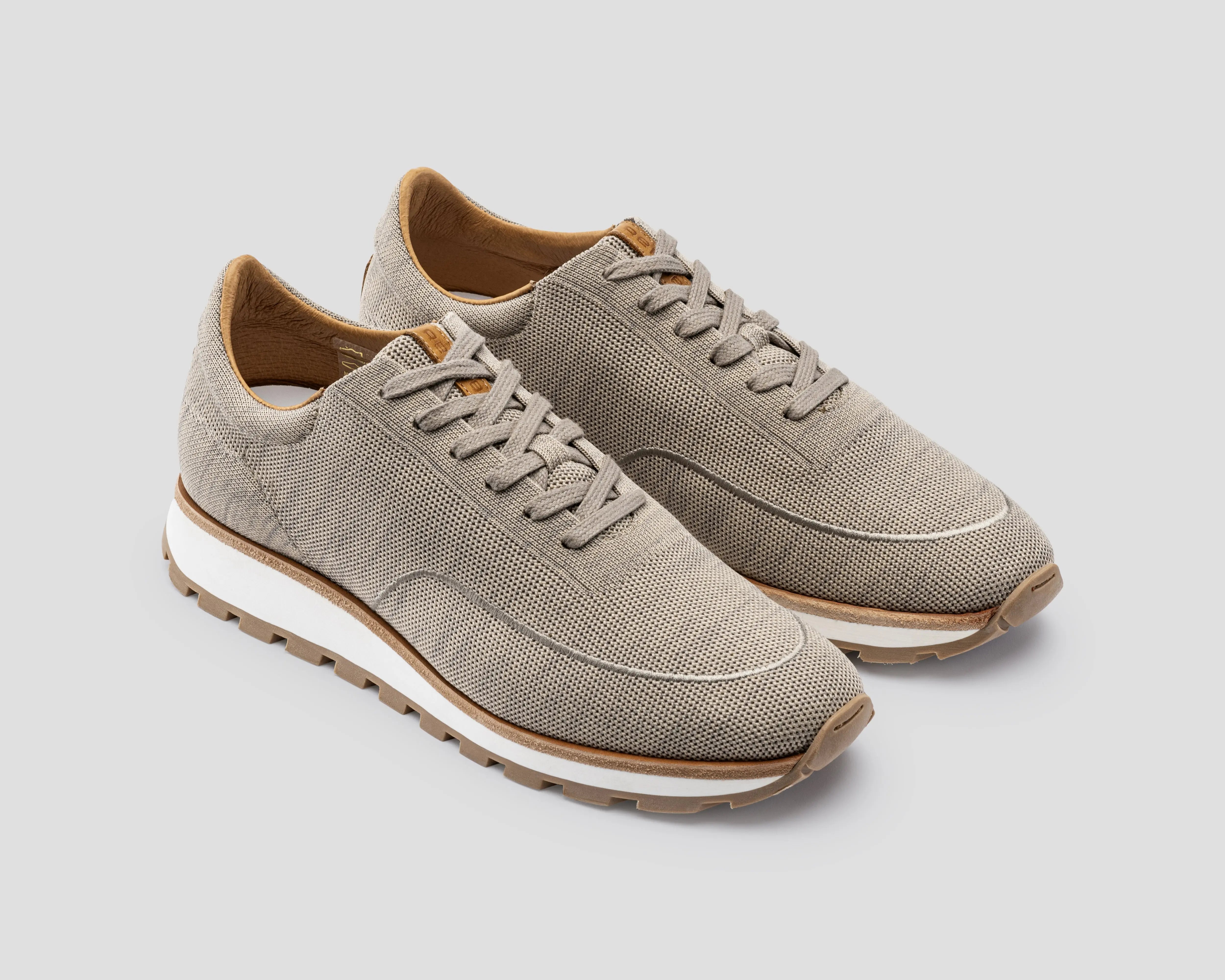 Mason Knit | Zandkleurige sneaker REHAB Footwear