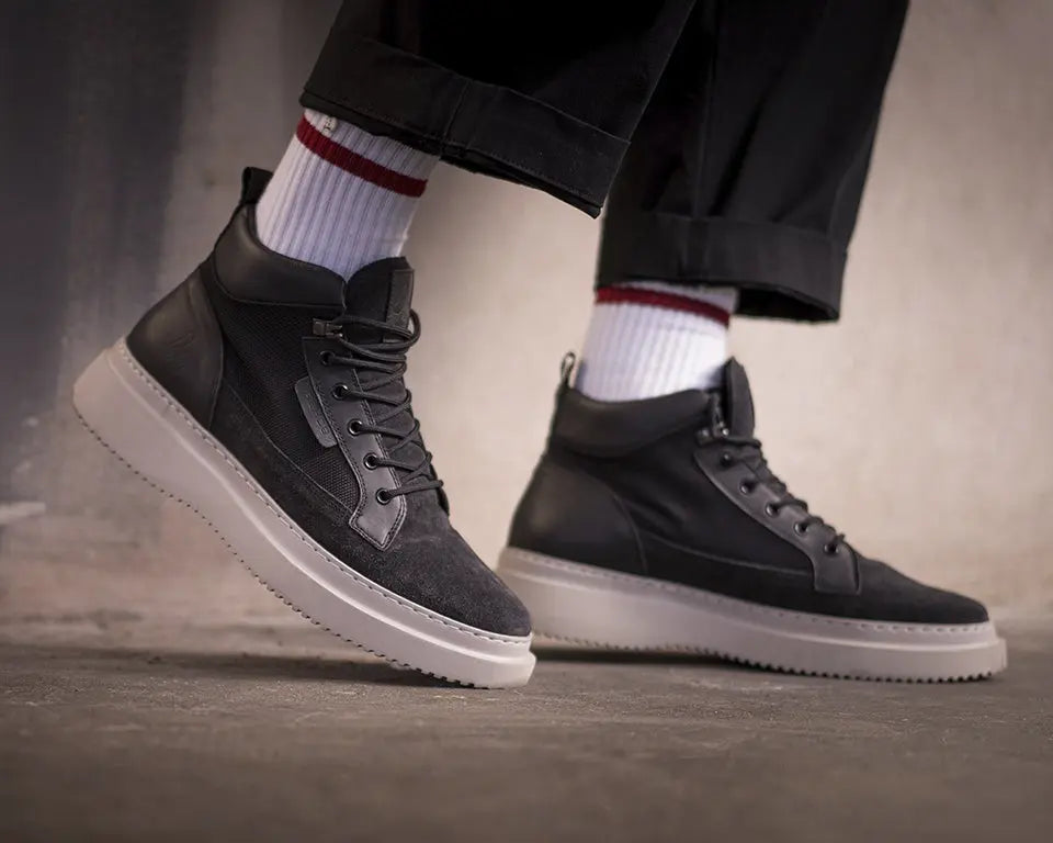 Maurho | Hoge zwarte boots REHAB Footwear