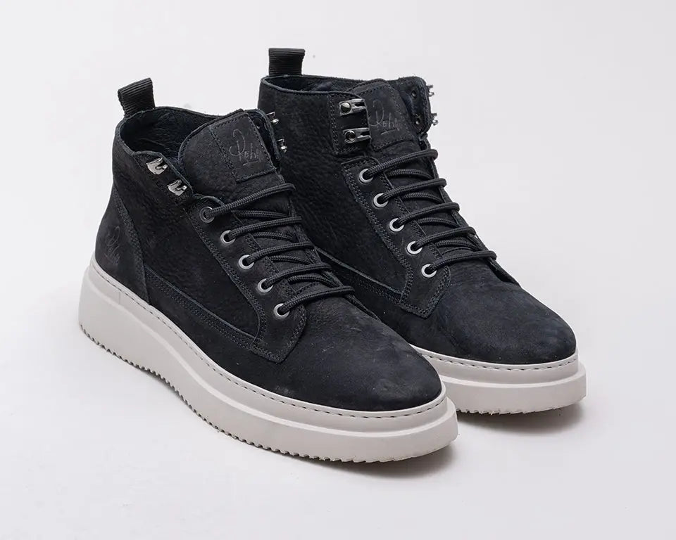 Morris Nub | Hoge zwarte boots REHAB Footwear