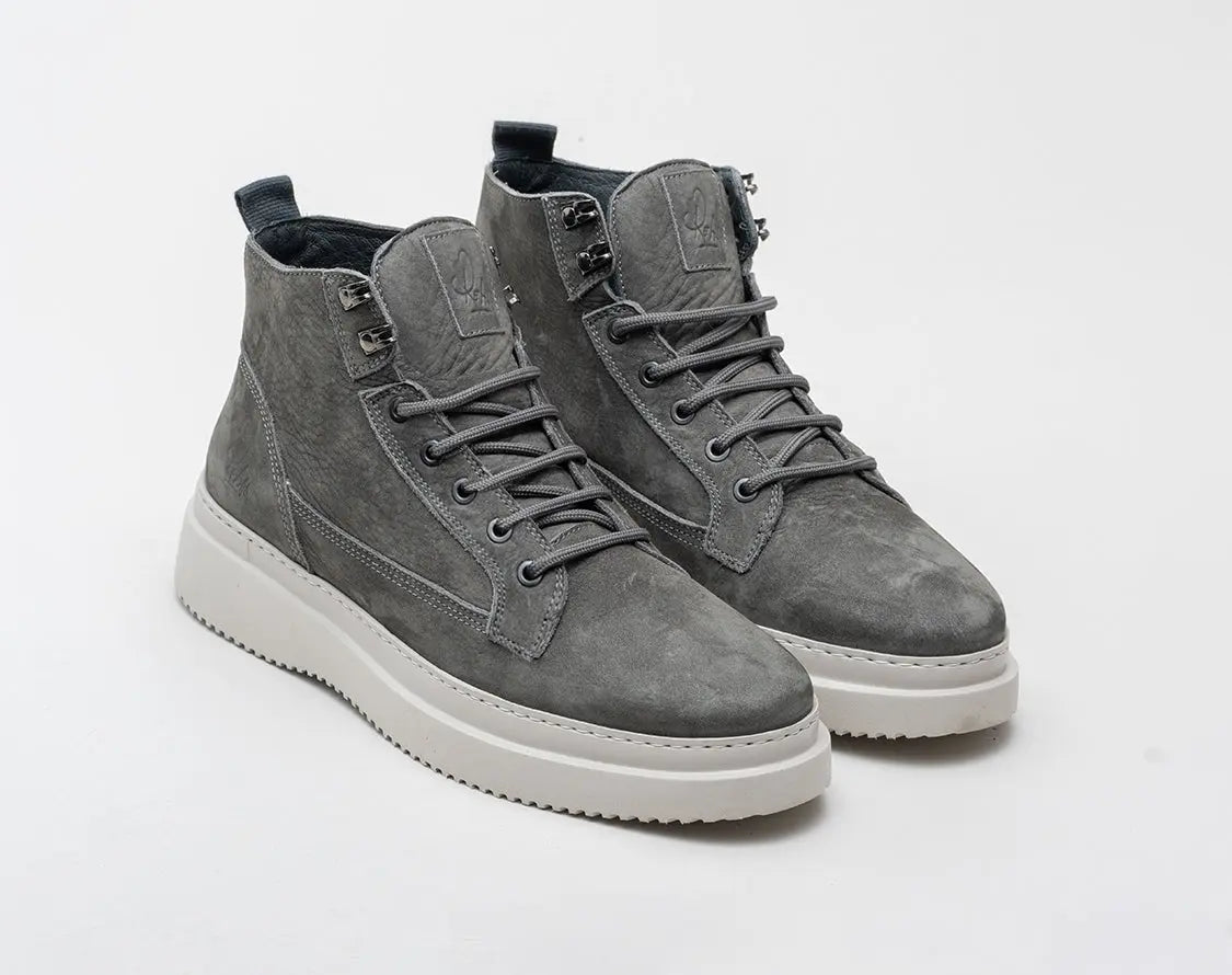 Morris Nub | Hoge donkergrijze boots REHAB Footwear