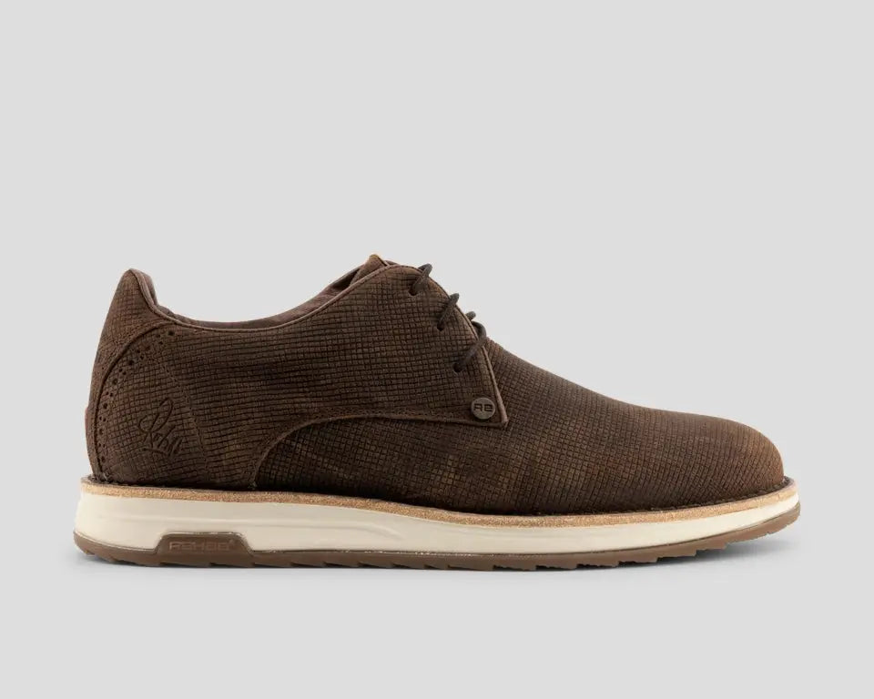 Nolan Square | Donkerbruine veterschoenen REHAB Footwear