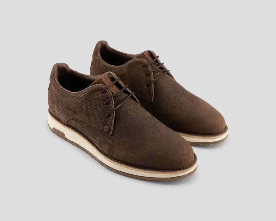 Nolan Square | Donkerbruine veterschoenen REHAB Footwear