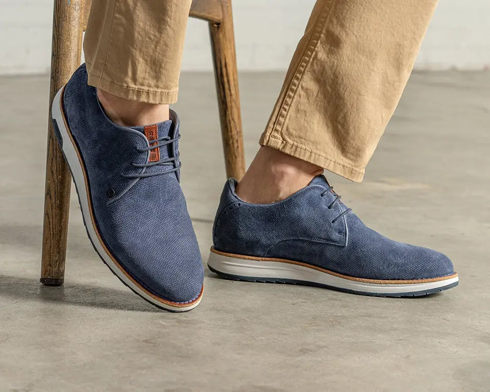Nolan Hive | Blauwe veterschoen REHAB Footwear