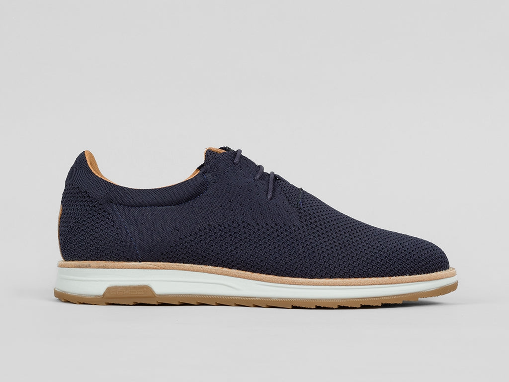 Nolan Knit | Donkerblauwe veterschoen REHAB Footwear