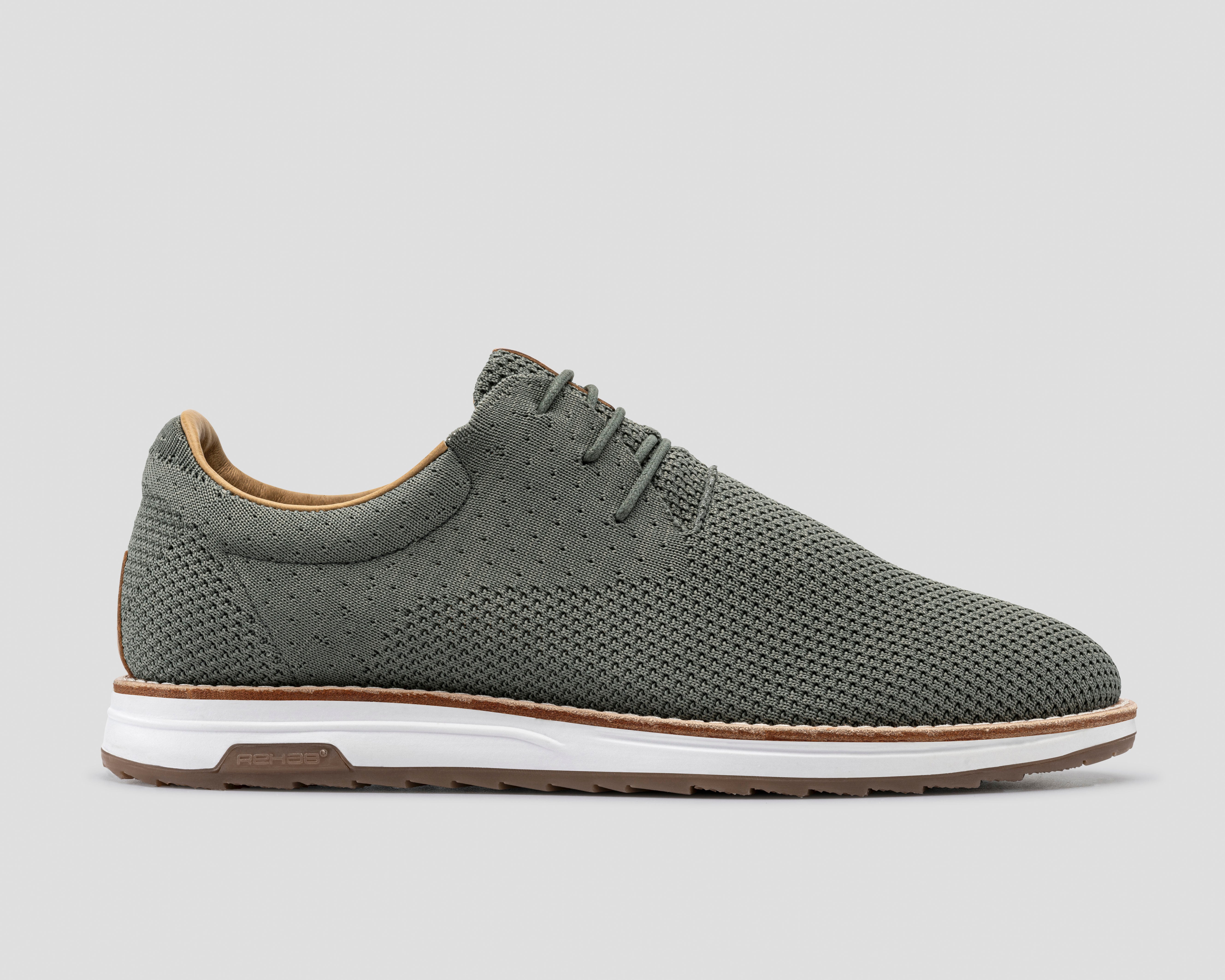 Nolan Knit | Groene veterschoen REHAB Footwear