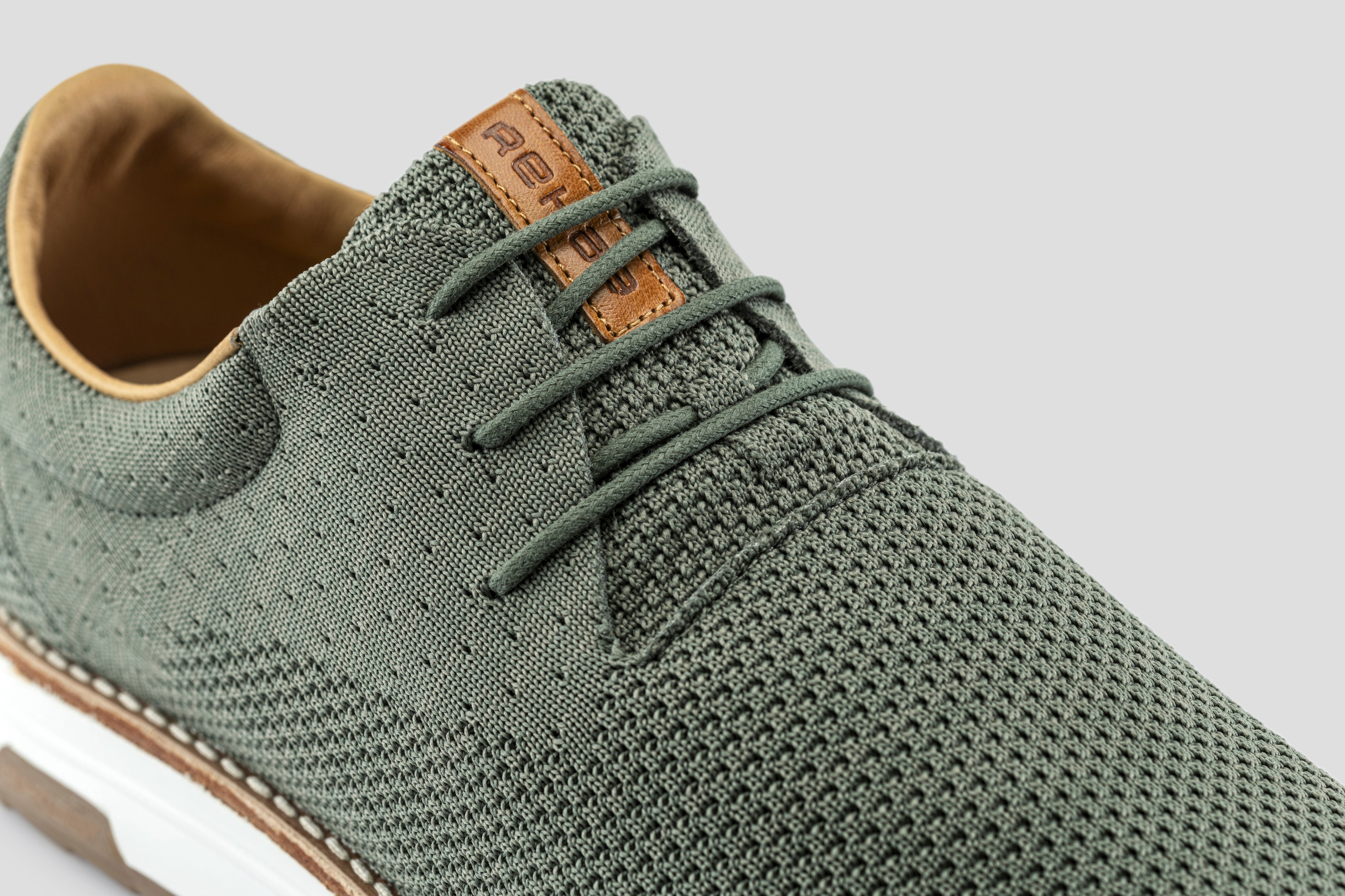 Nolan Knit | Groene veterschoen REHAB Footwear