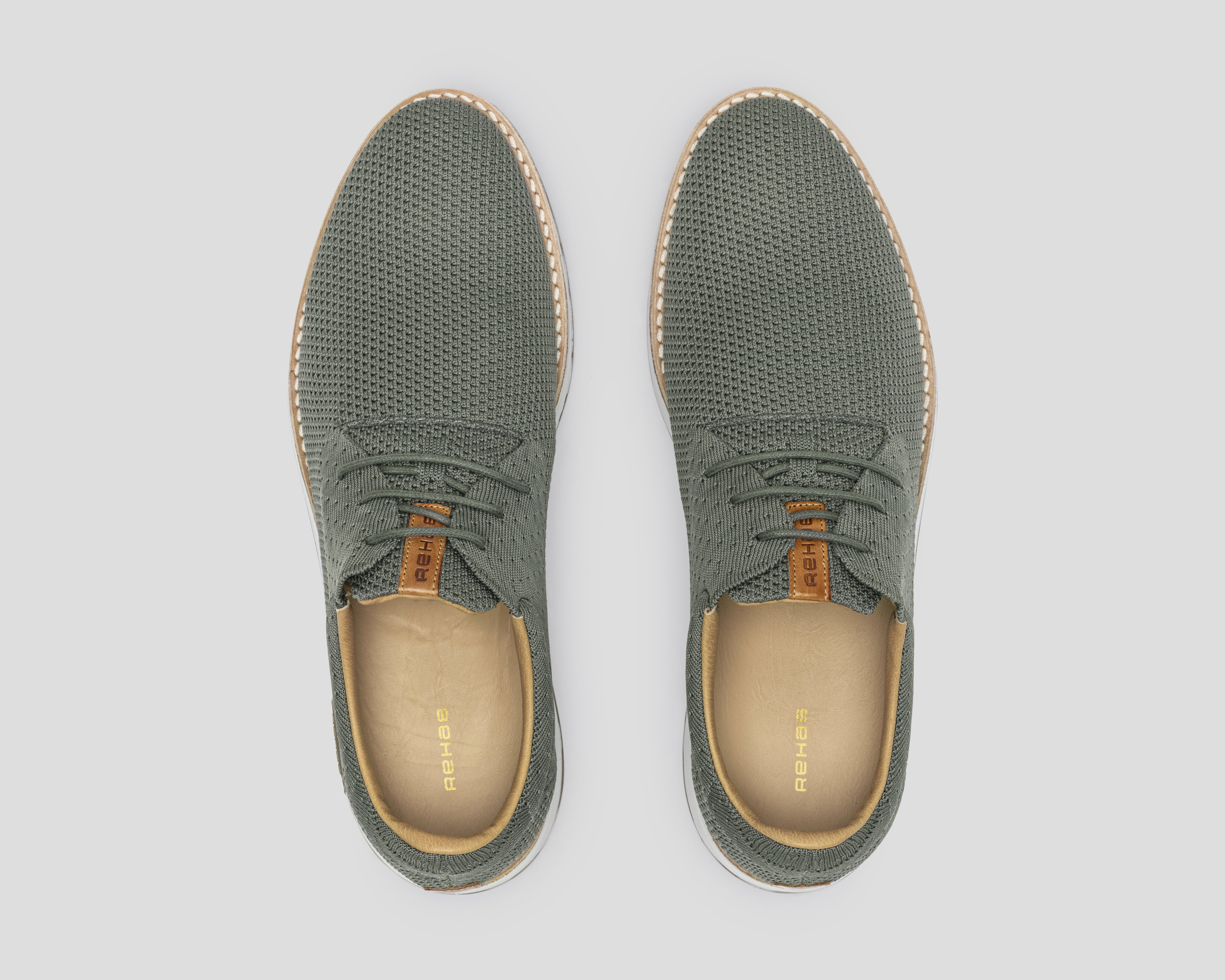 Nolan Knit | Groene veterschoen REHAB Footwear