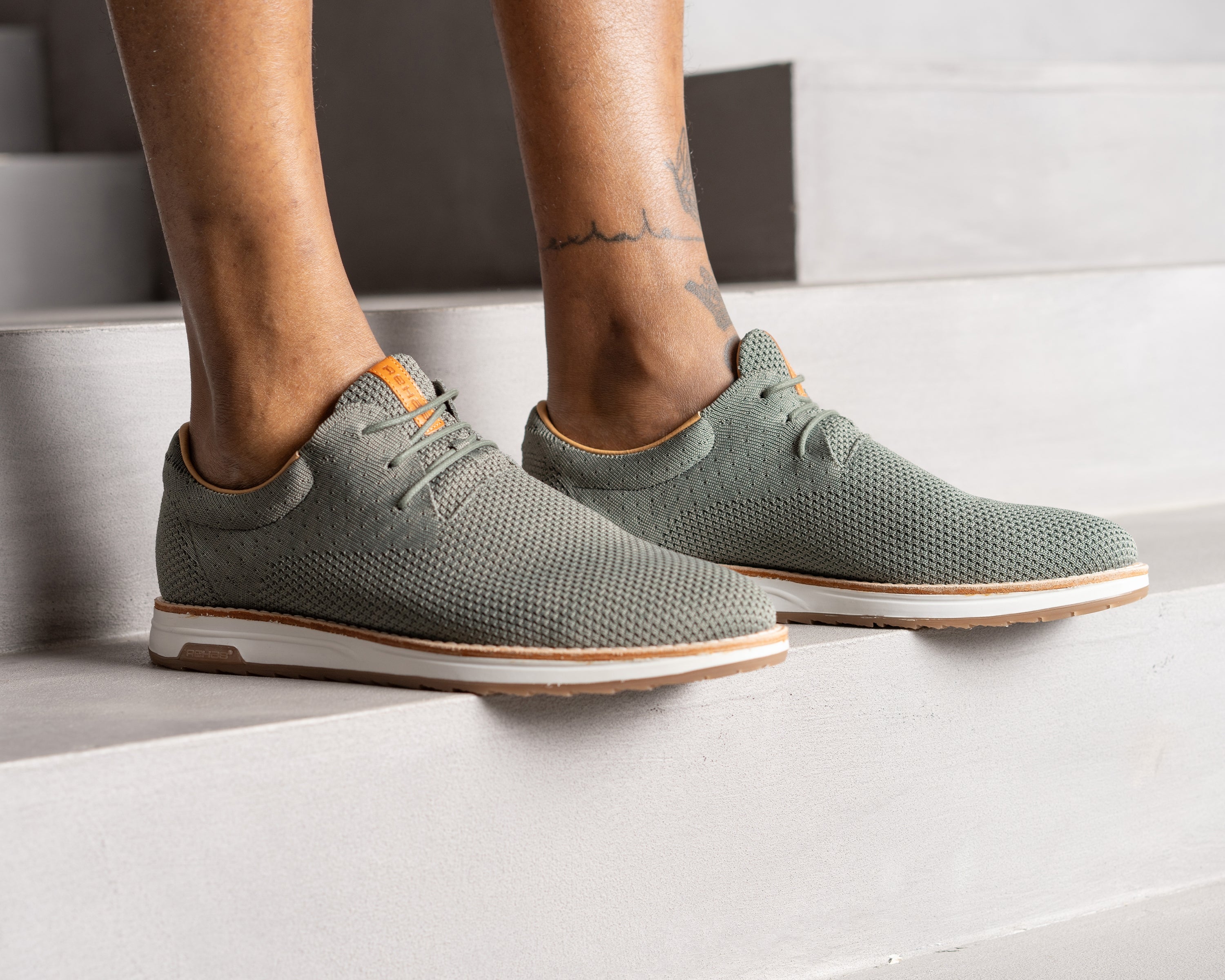 Nolan Knit | Groene veterschoen REHAB Footwear